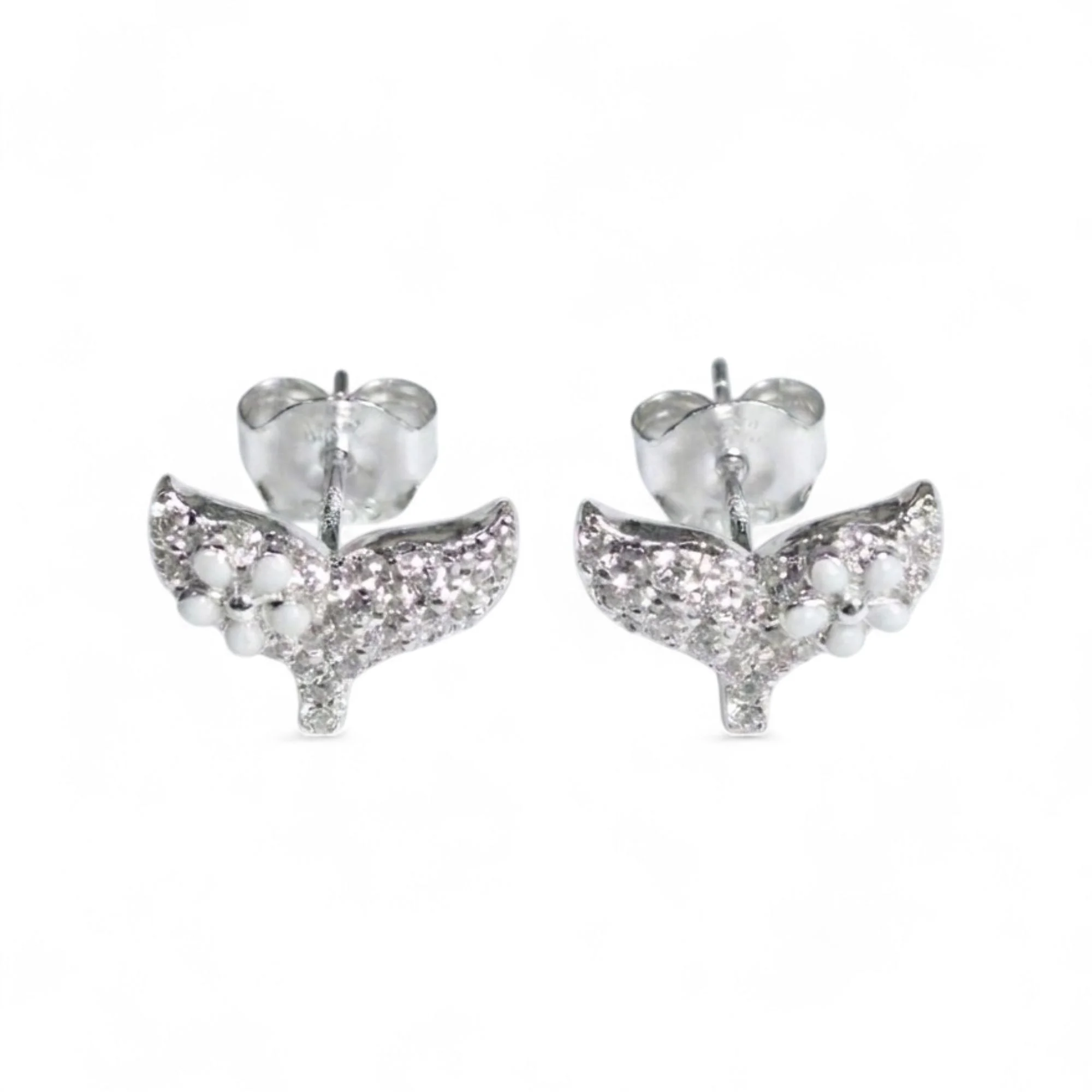 Silver Dazzling Daisy Kid's Earrings - Image 3