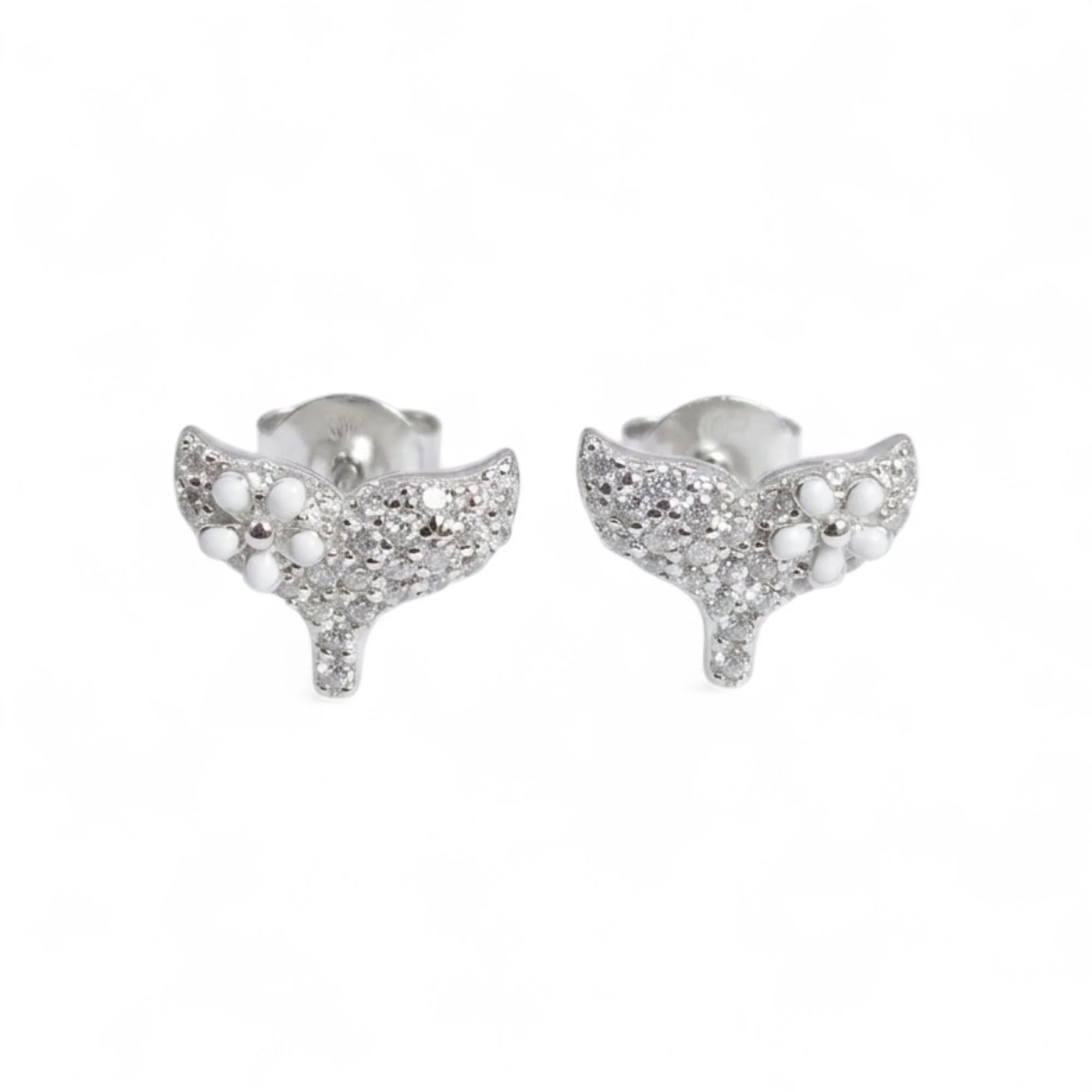 Silver Dazzling Daisy Kid's Earrings - Image 4