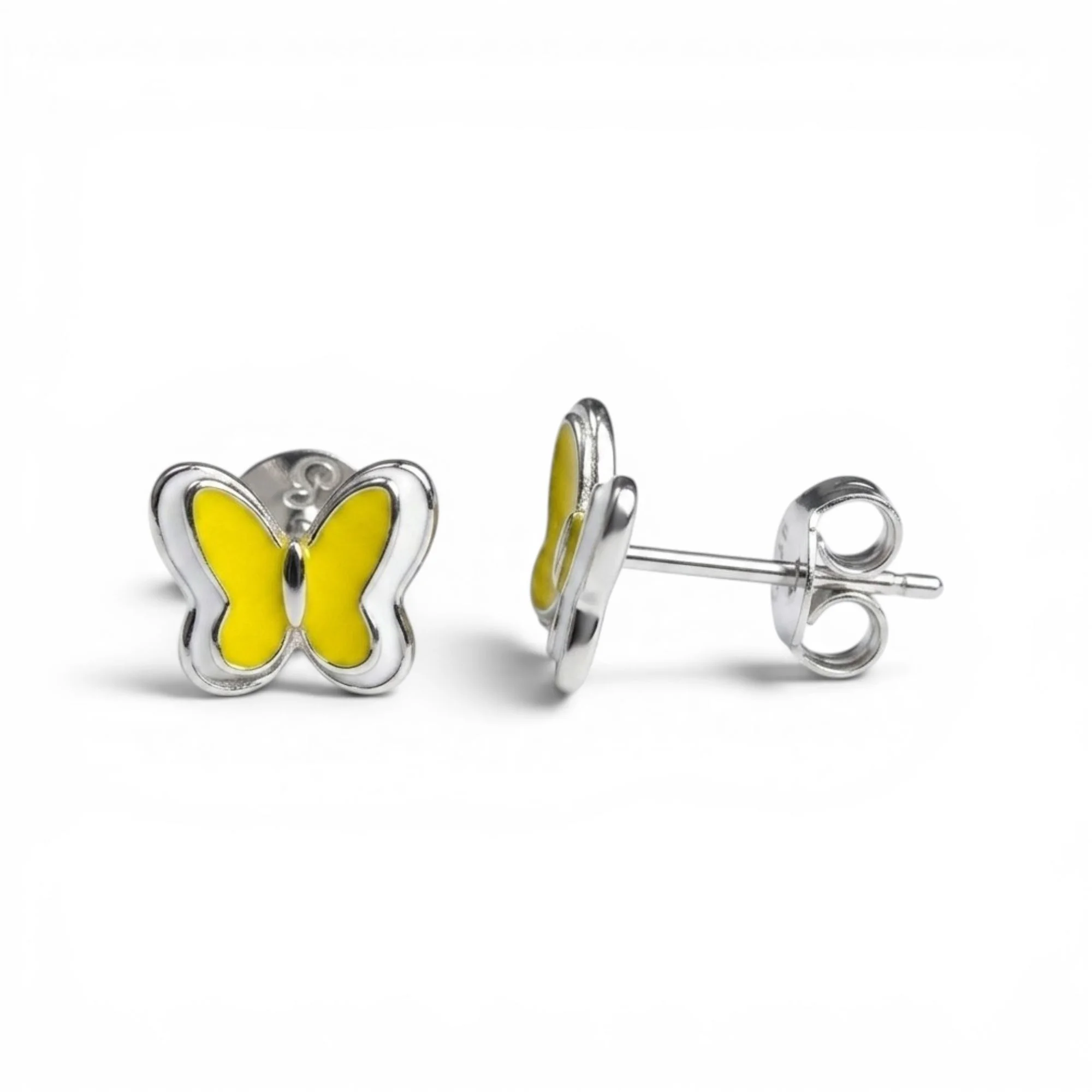 Silver Lemon-Drop Flutter Kid's Earrings
