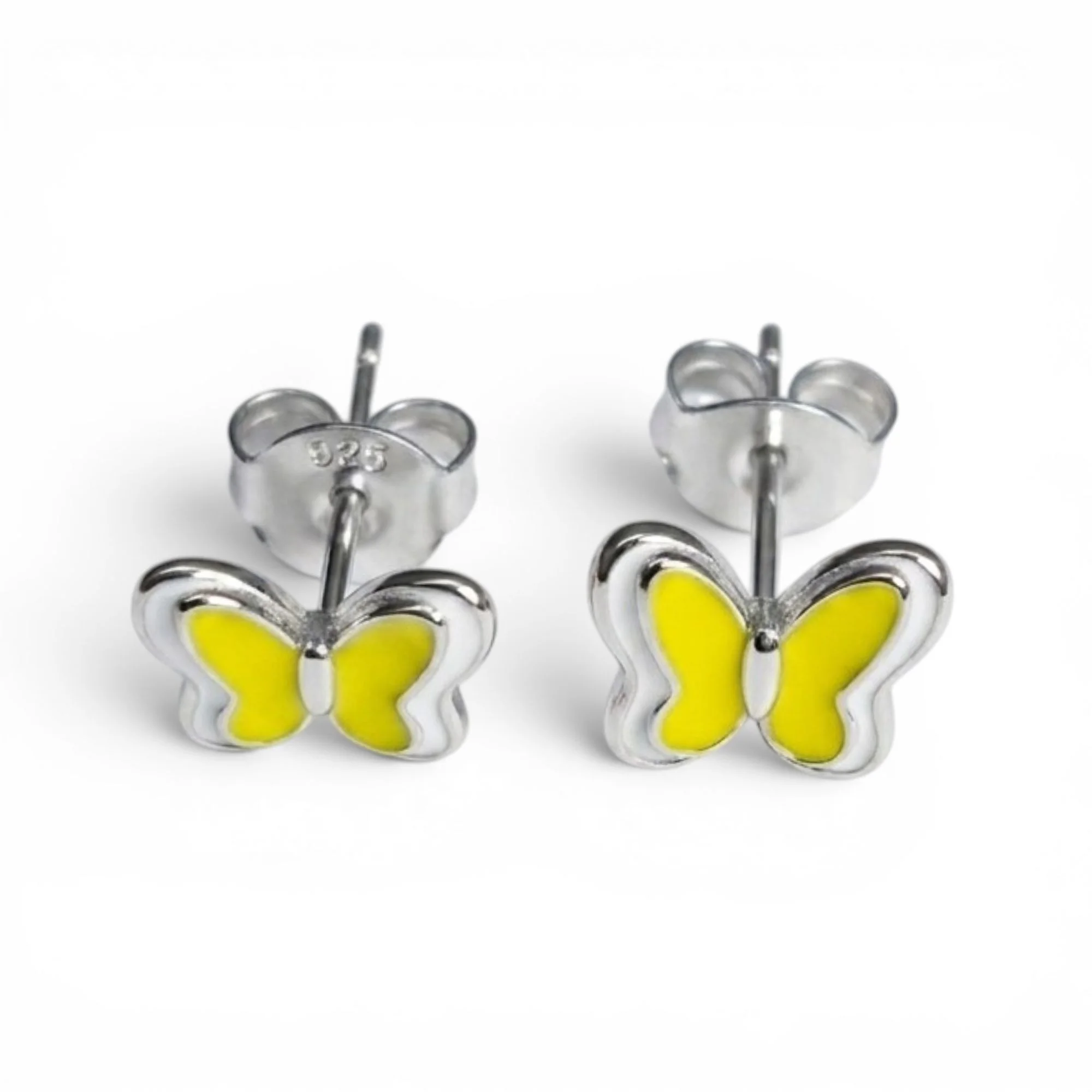 Silver Lemon-Drop Flutter Kid's Earrings - Image 3
