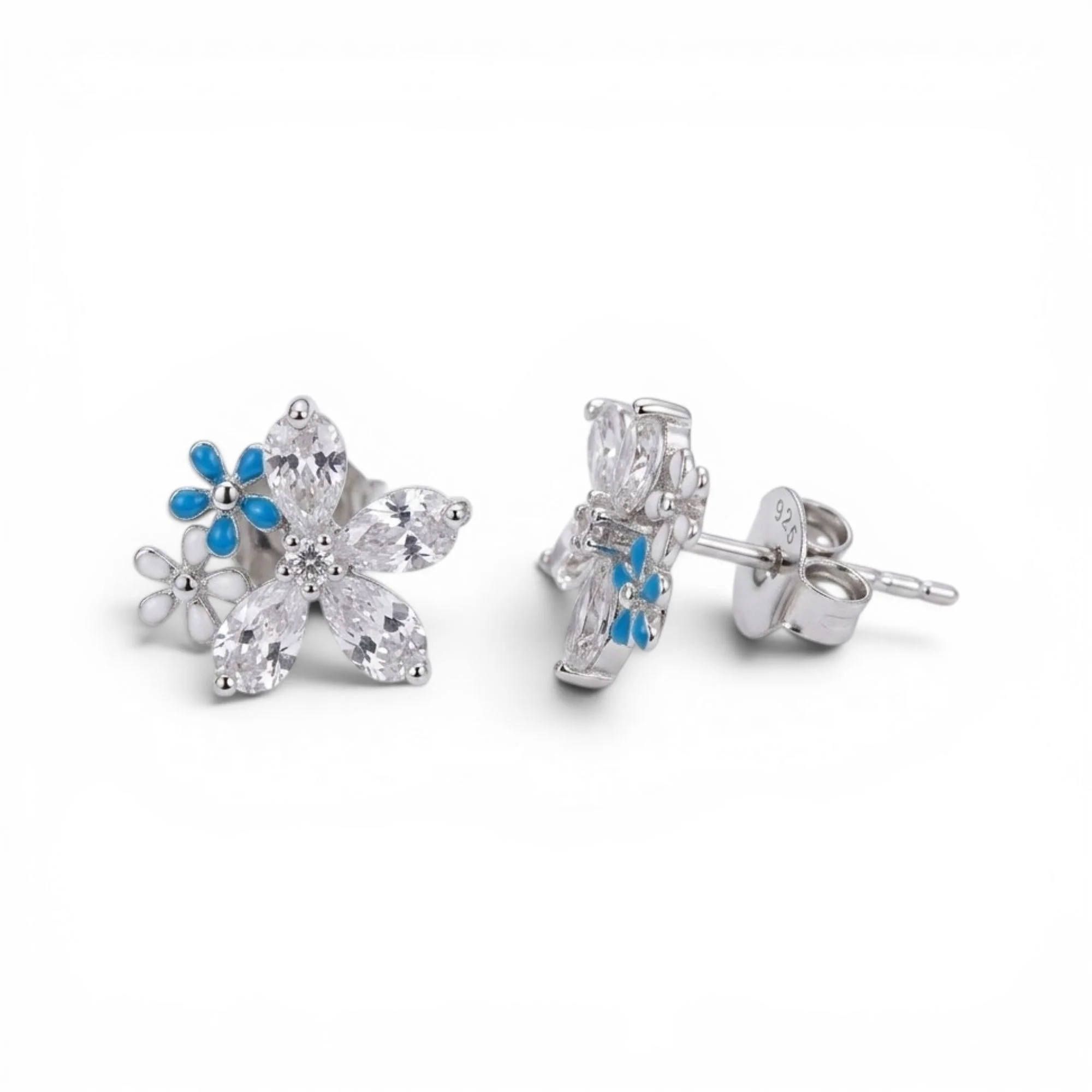 Silver Garden Shimmer Kid's Earrings