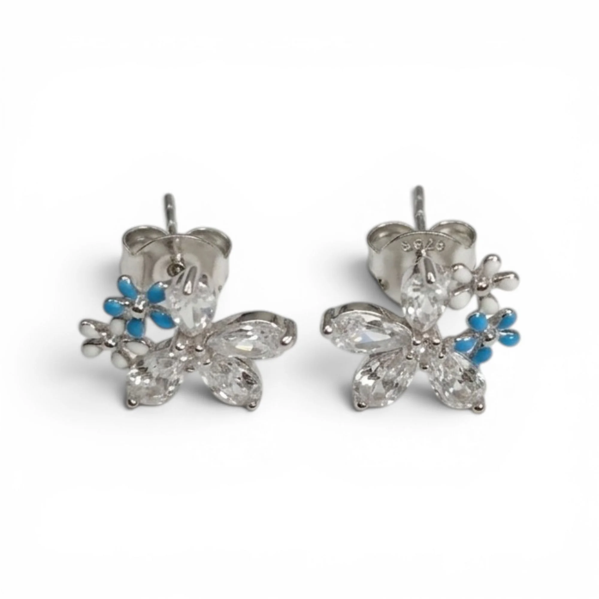 Silver Garden Shimmer Kid's Earrings - Image 3