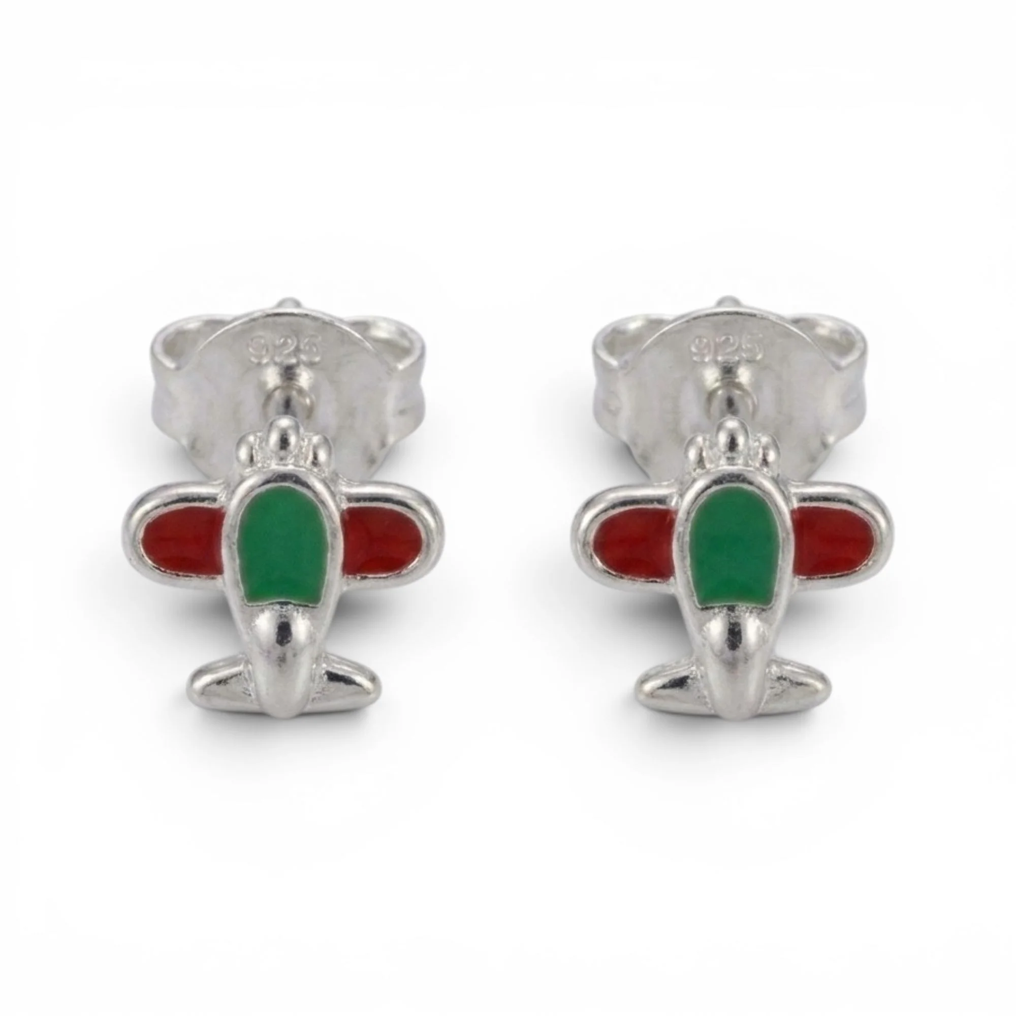 Silver Tiny Traveler Kid's Earrings - Image 3