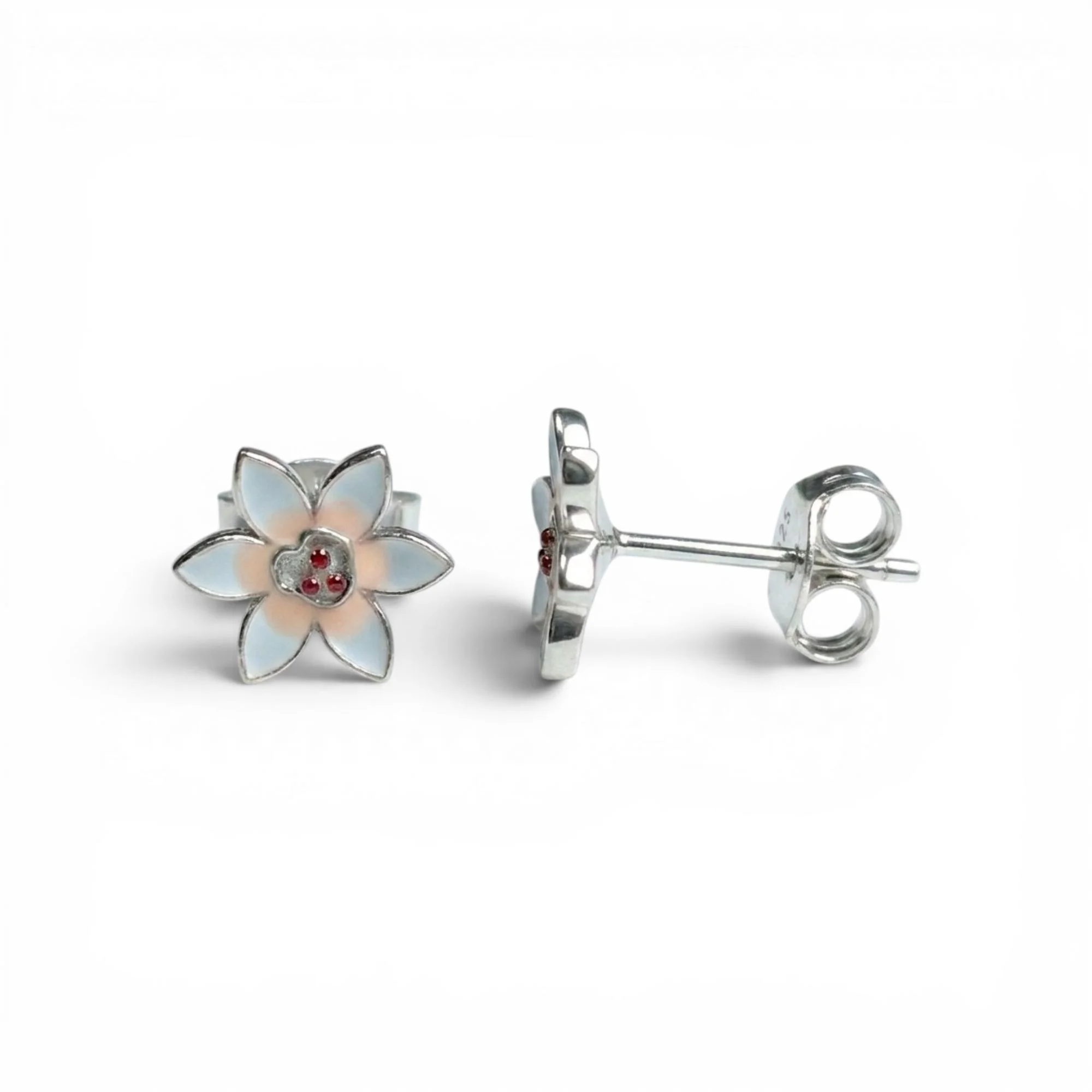 Silver Berry Starflowers Kid's Earrings