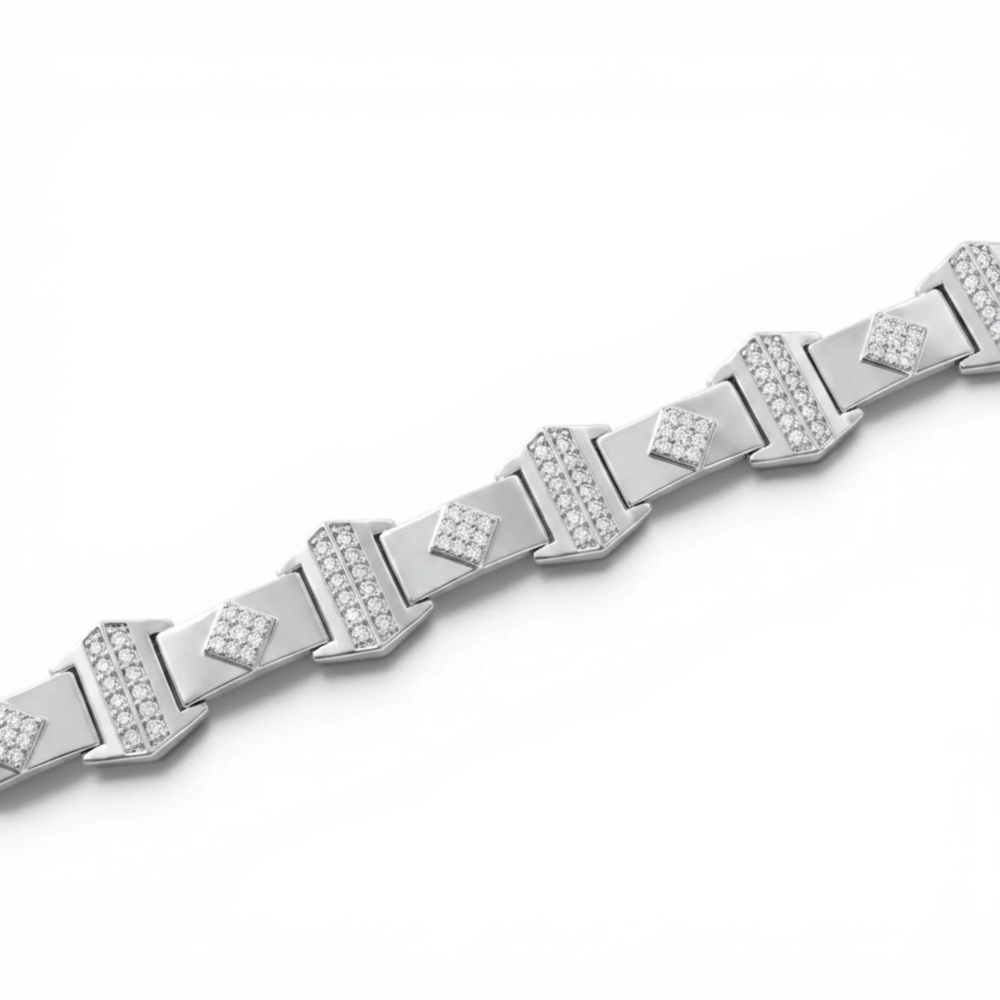 Silver Arrowhead Link Men's Bracelet - Image 3