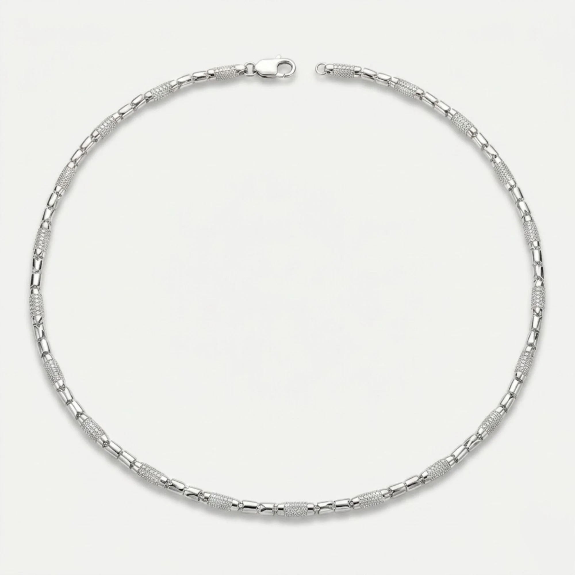 Silver Capsule Link Men's Chain - Image 4