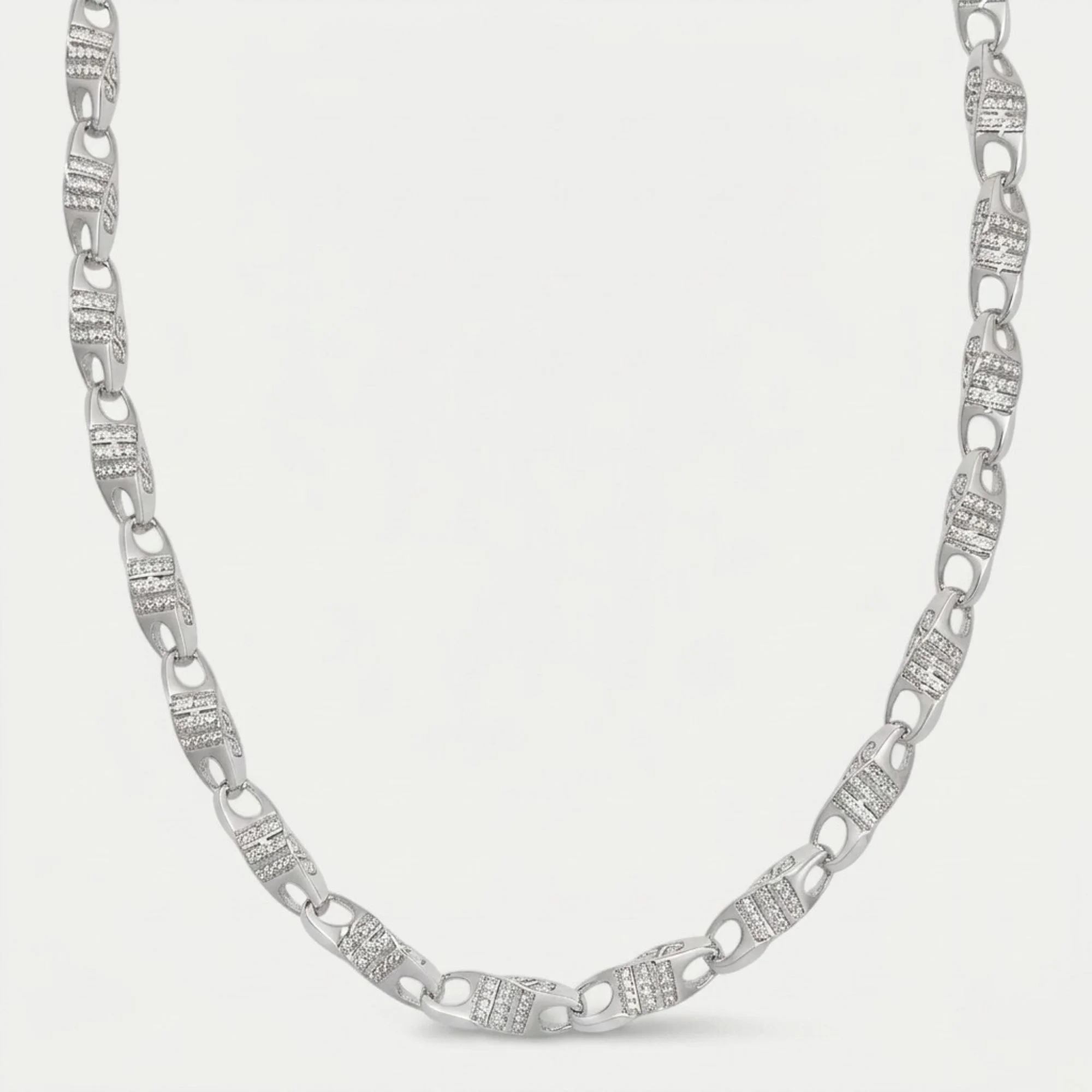 Silver Mariner Link Men's Chain - Image 1