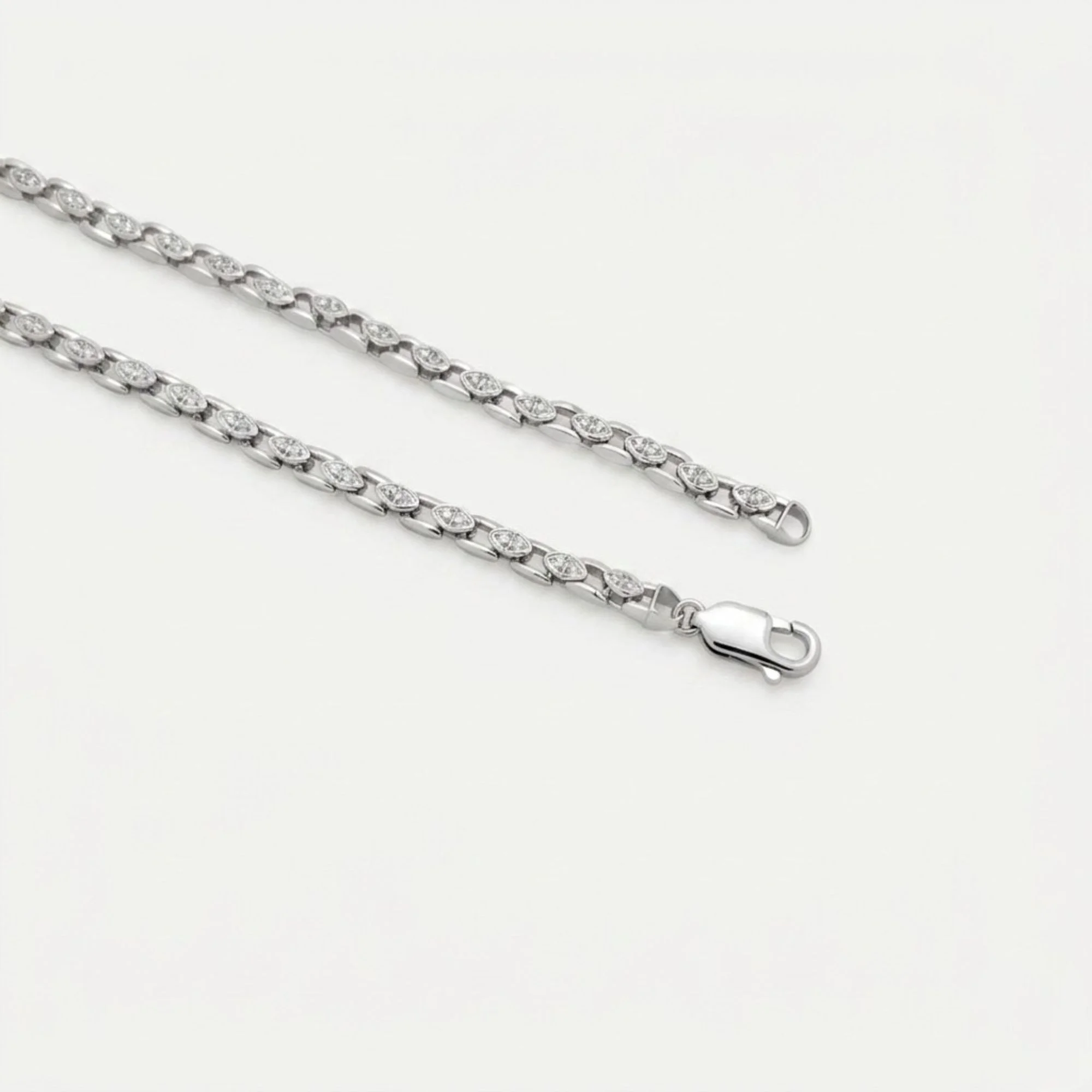 Silver Eye-Link Men's Chain - Image 3