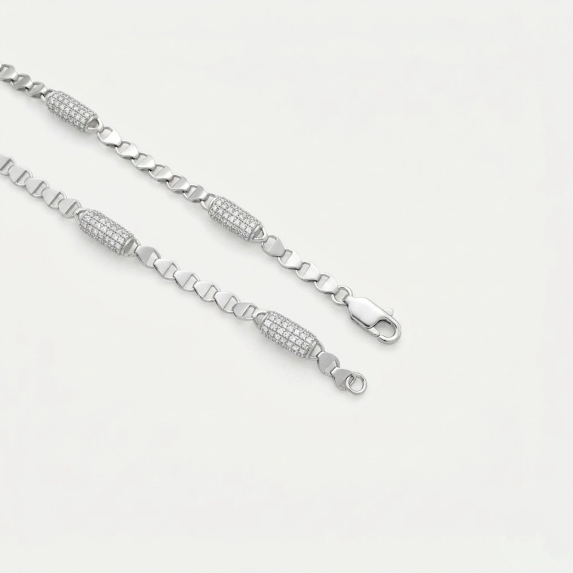 Silver Disc-Link Men's Chain - Image 3