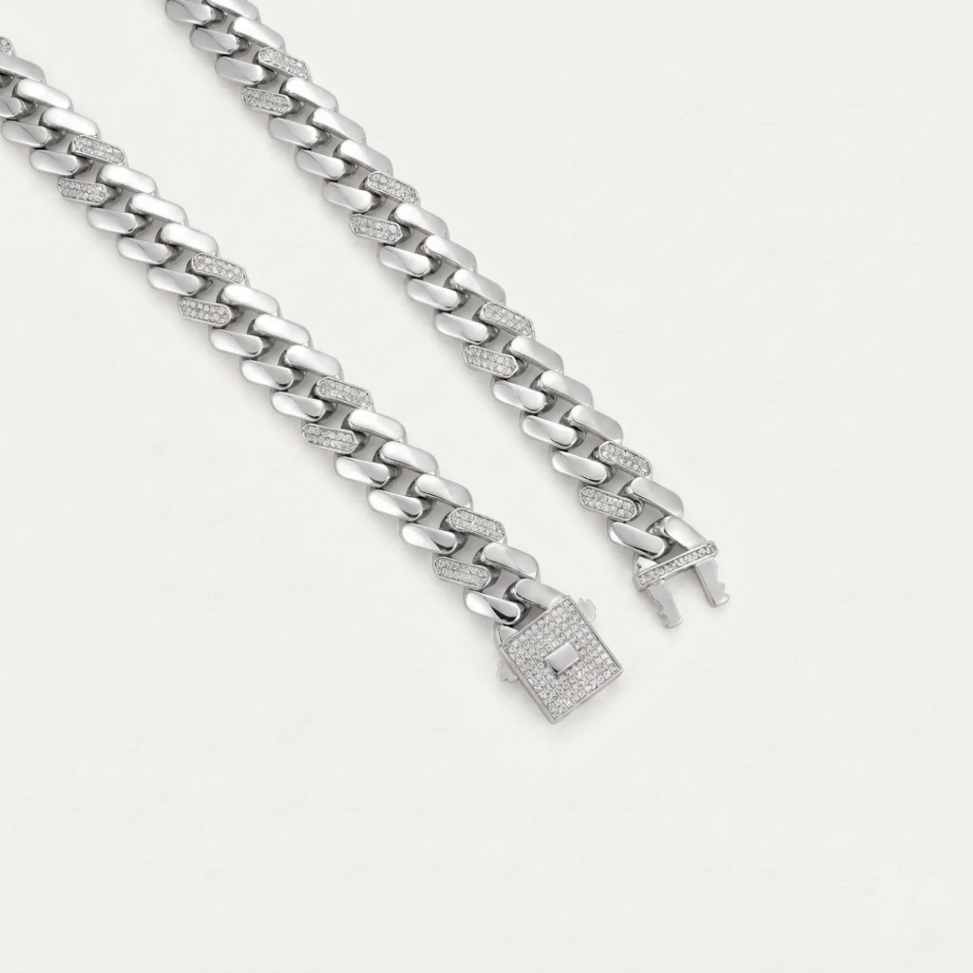 Silver Cuban Link Men's Chain - Image 3