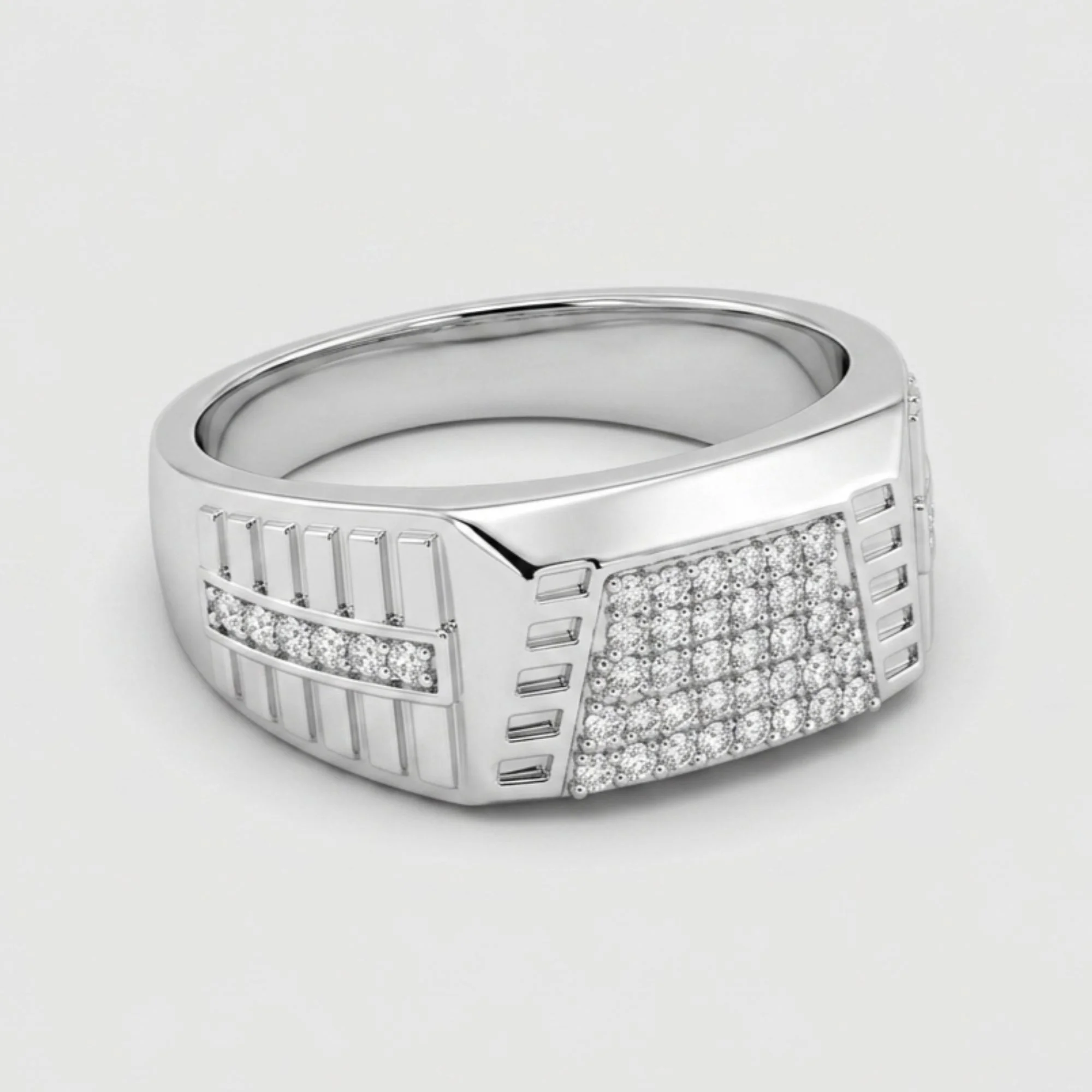 Silver Urban Architect Men's Ring - Image 4
