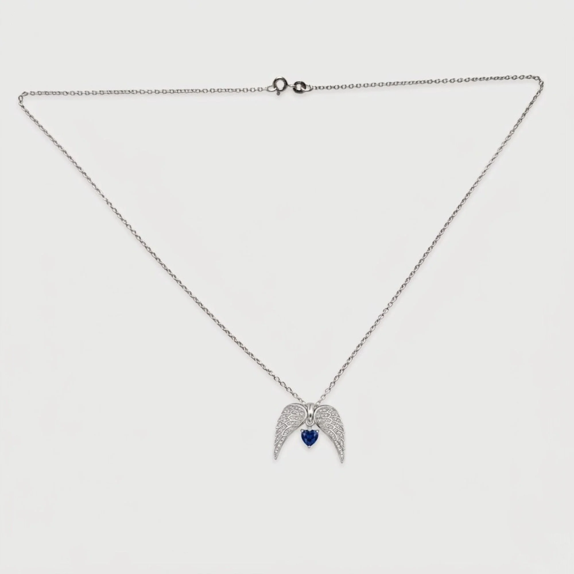 Silver Angel Heart Wing Chain & Pendant - Image 4