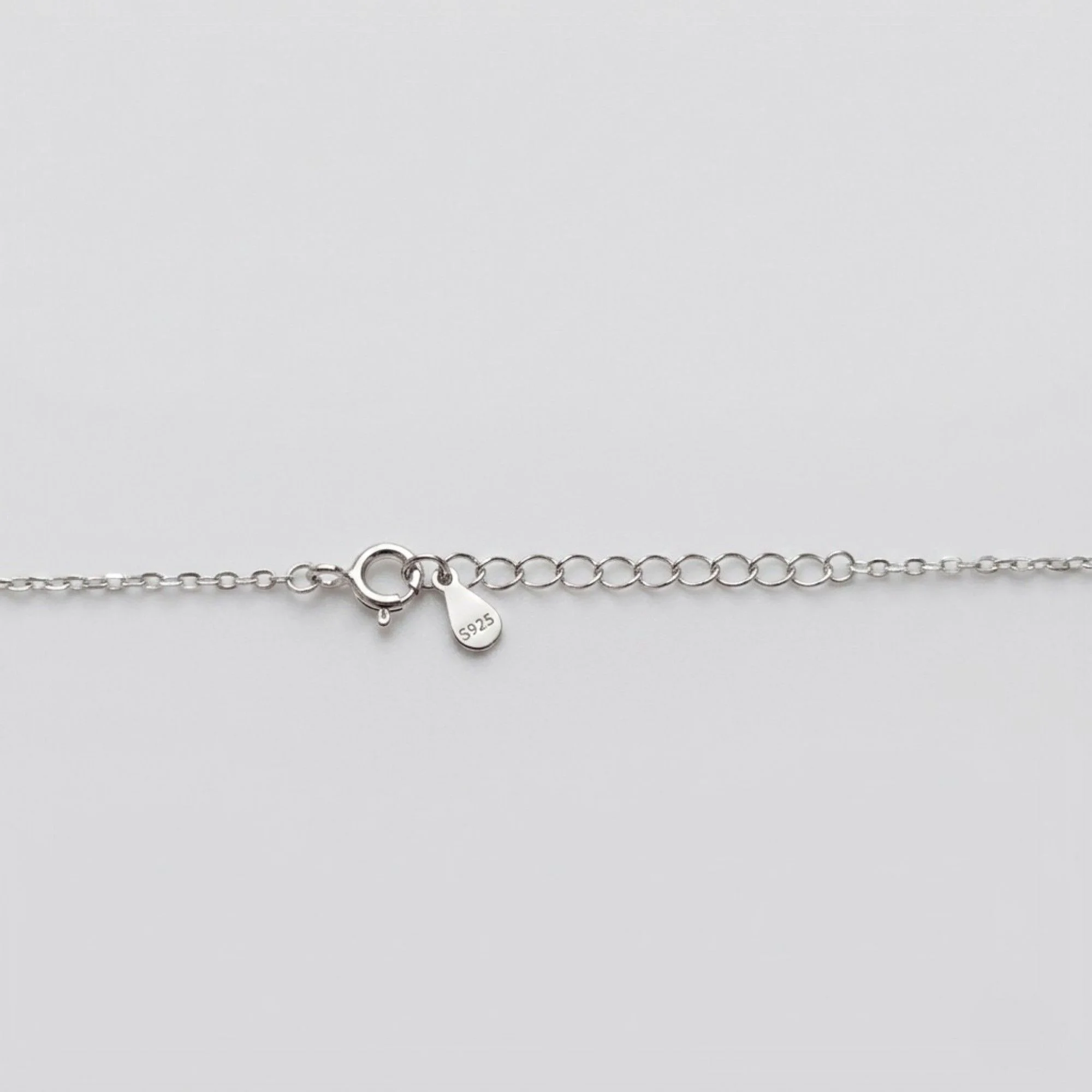 Silver Glittering Fan Chain & Pendant - Image 3