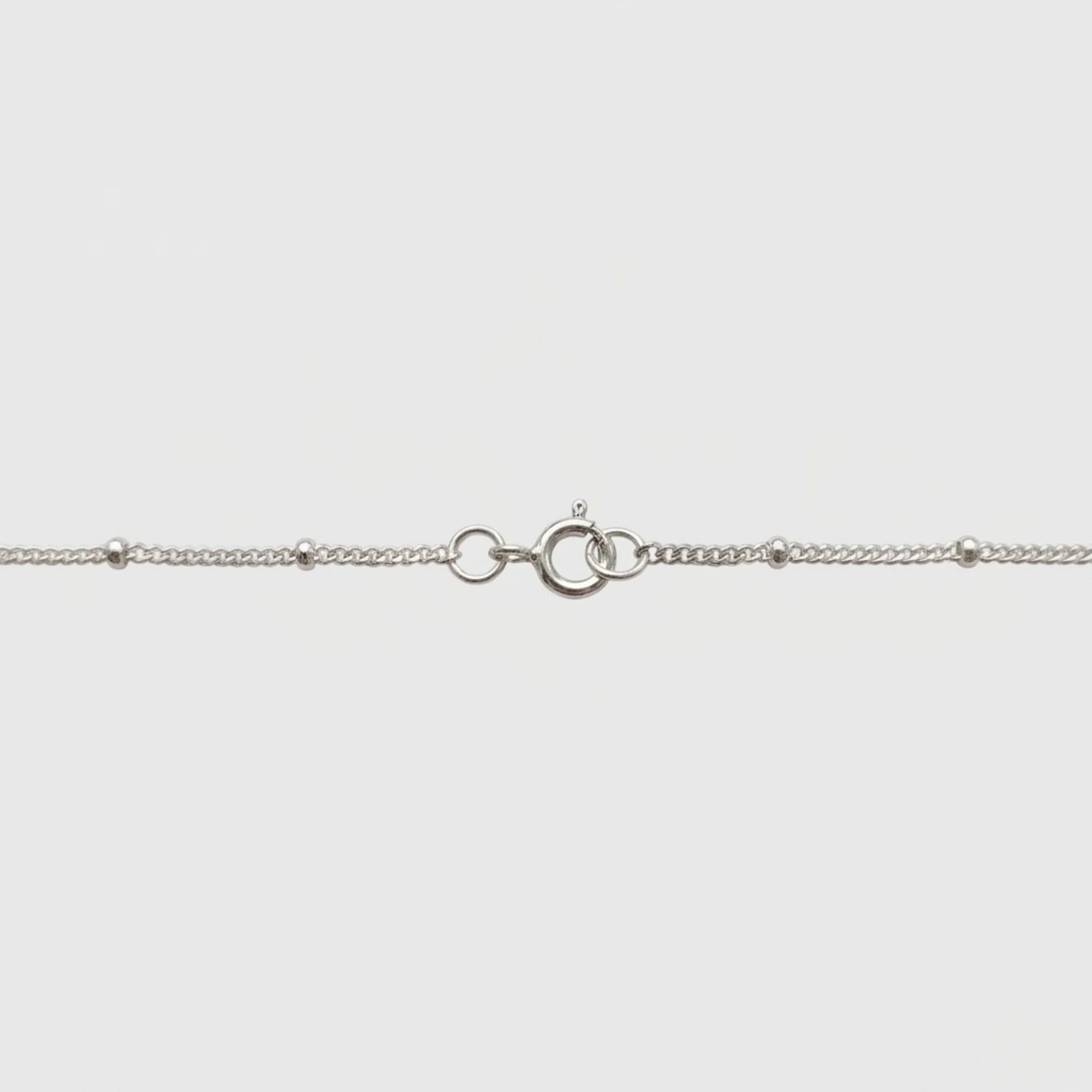 Silver Classic Oval Ruby Chain & Pendant - Image 3