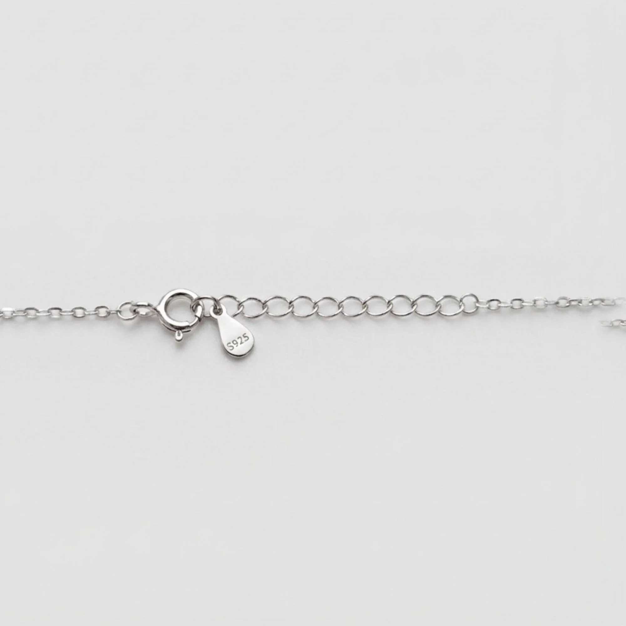 Silver Floral Cluster Chain & Pendant - Image 3