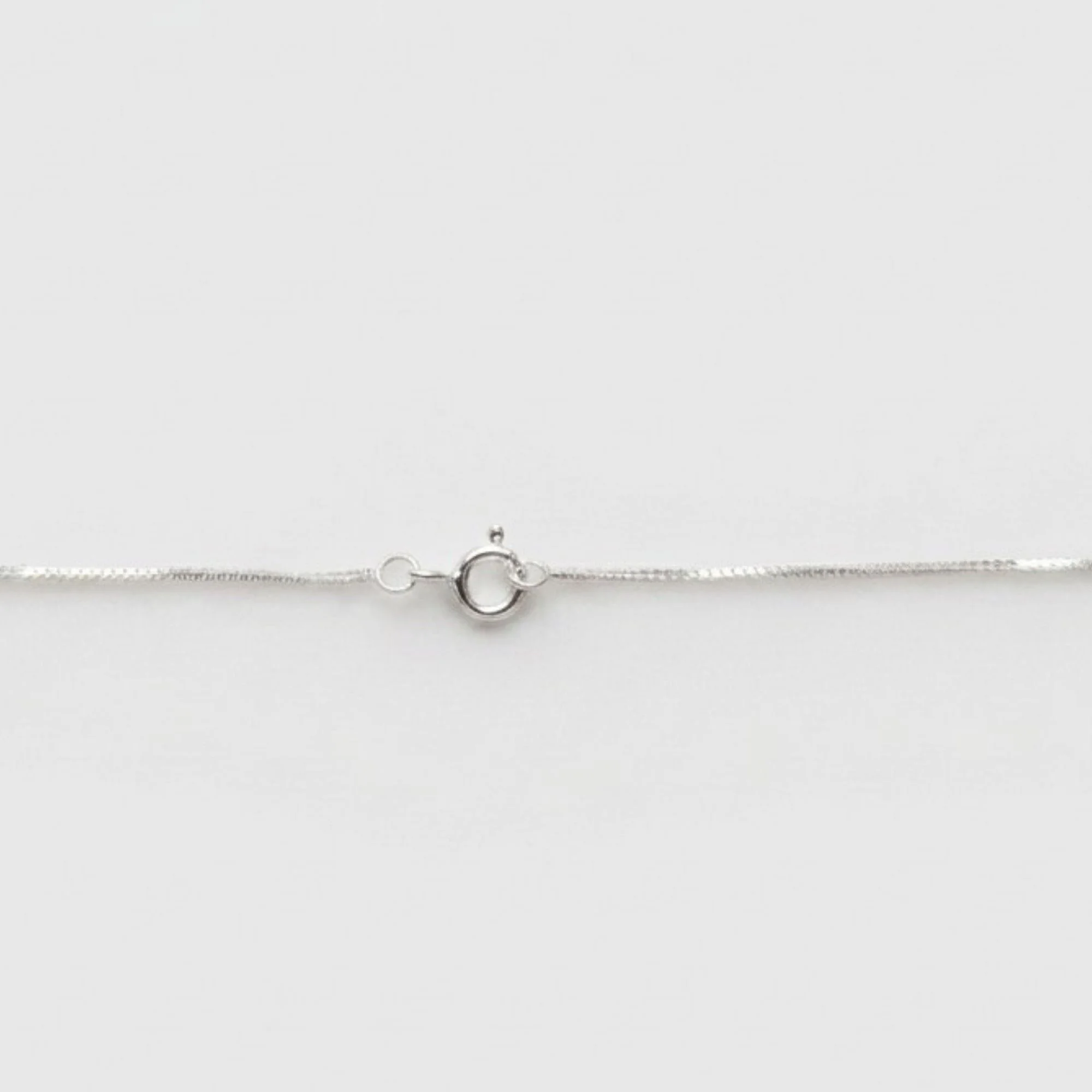Silver Mint Green Solitaire Chain & Pendant - Image 3