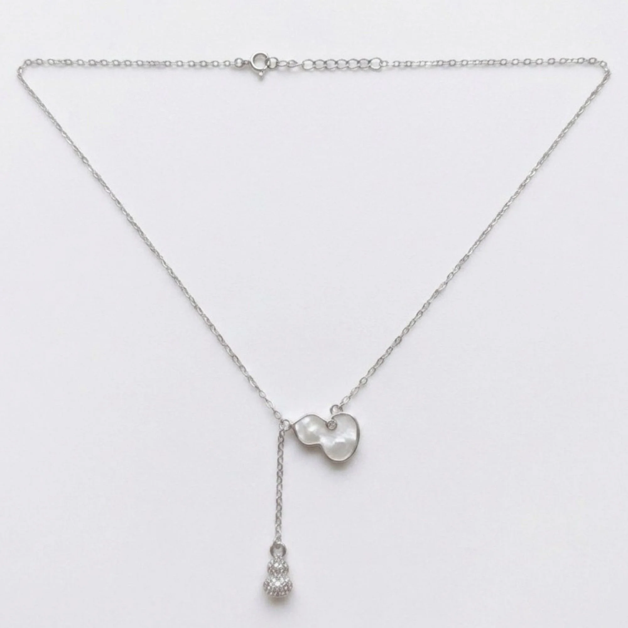 Silver Ethereal Dewdrop Chain & Pendant - Image 4