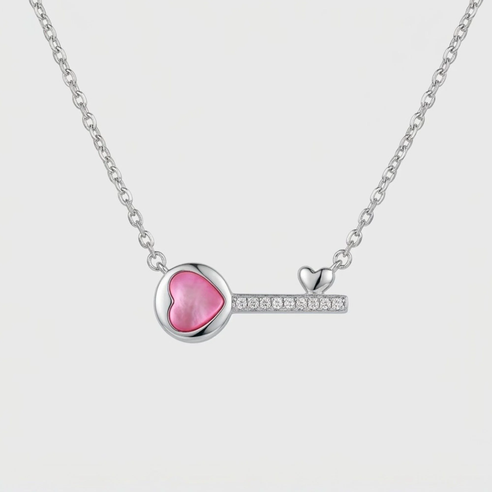 Silver Love Key Chain & Pendant - Image 1