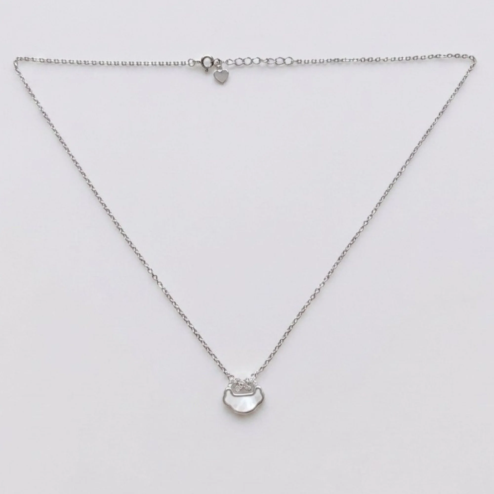 Silver Lotus Ruyi Chain & Pendant - Image 4