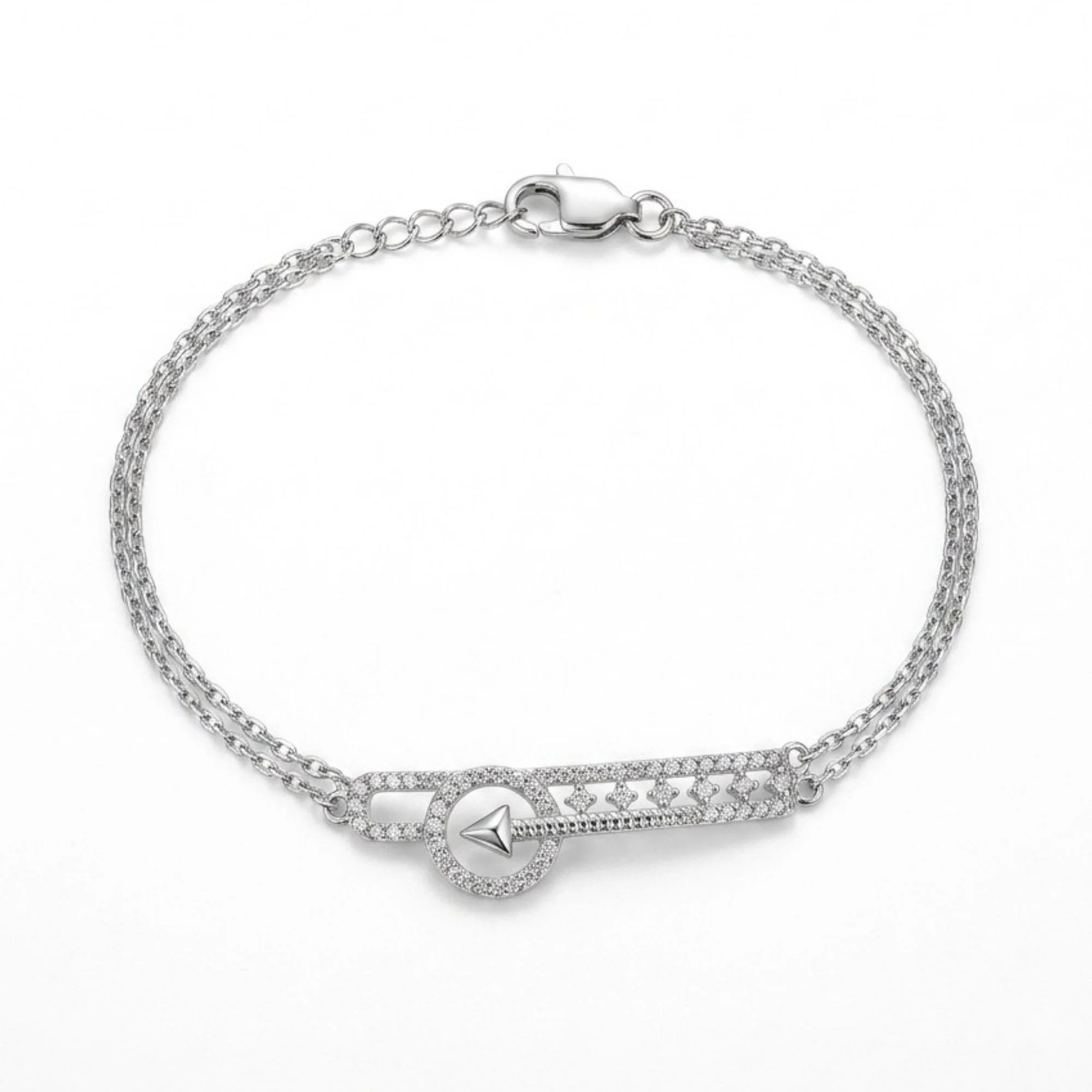 Silver Arrow Of Love Bracelet