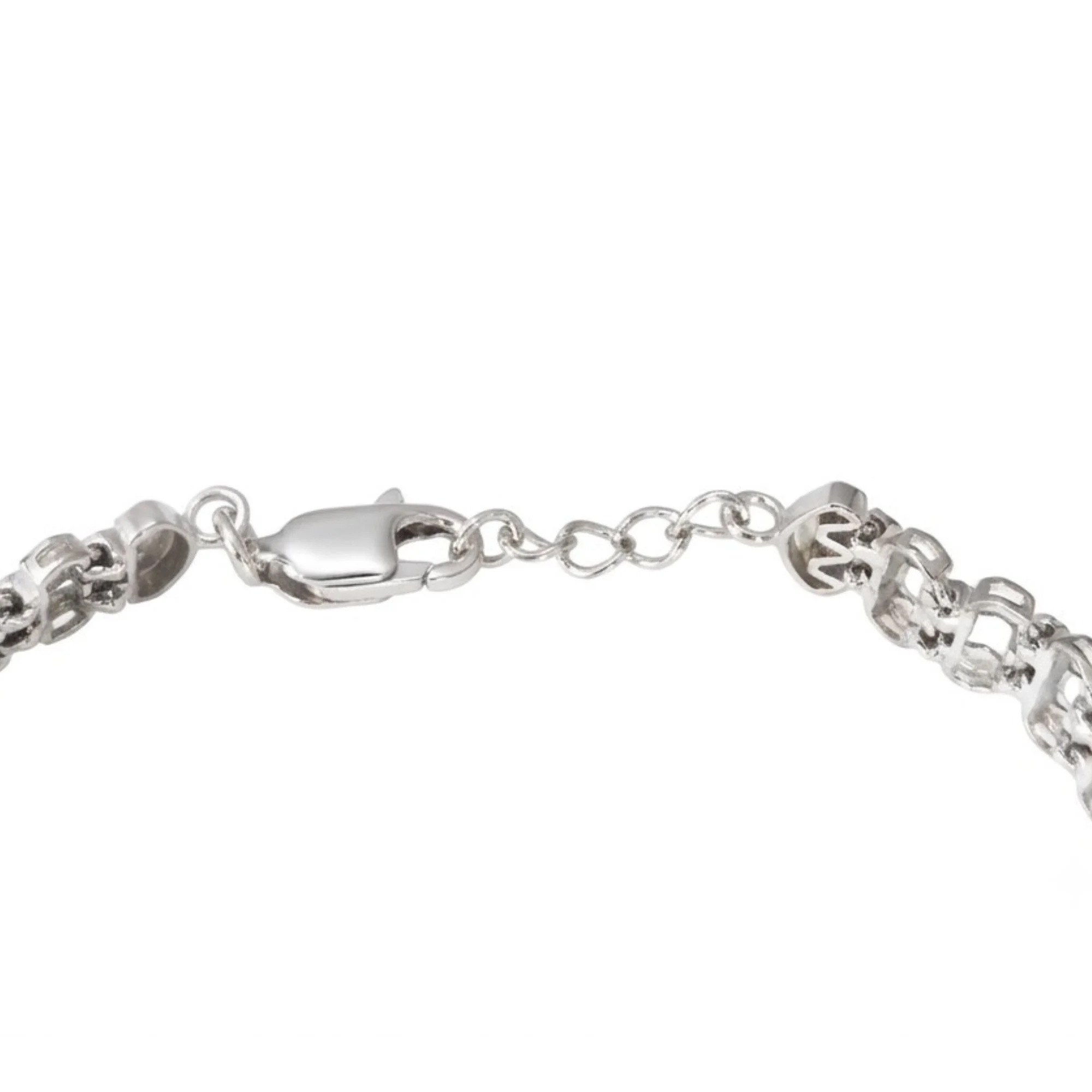 Silver Triple Row Sparkle Bracelet - Image 4