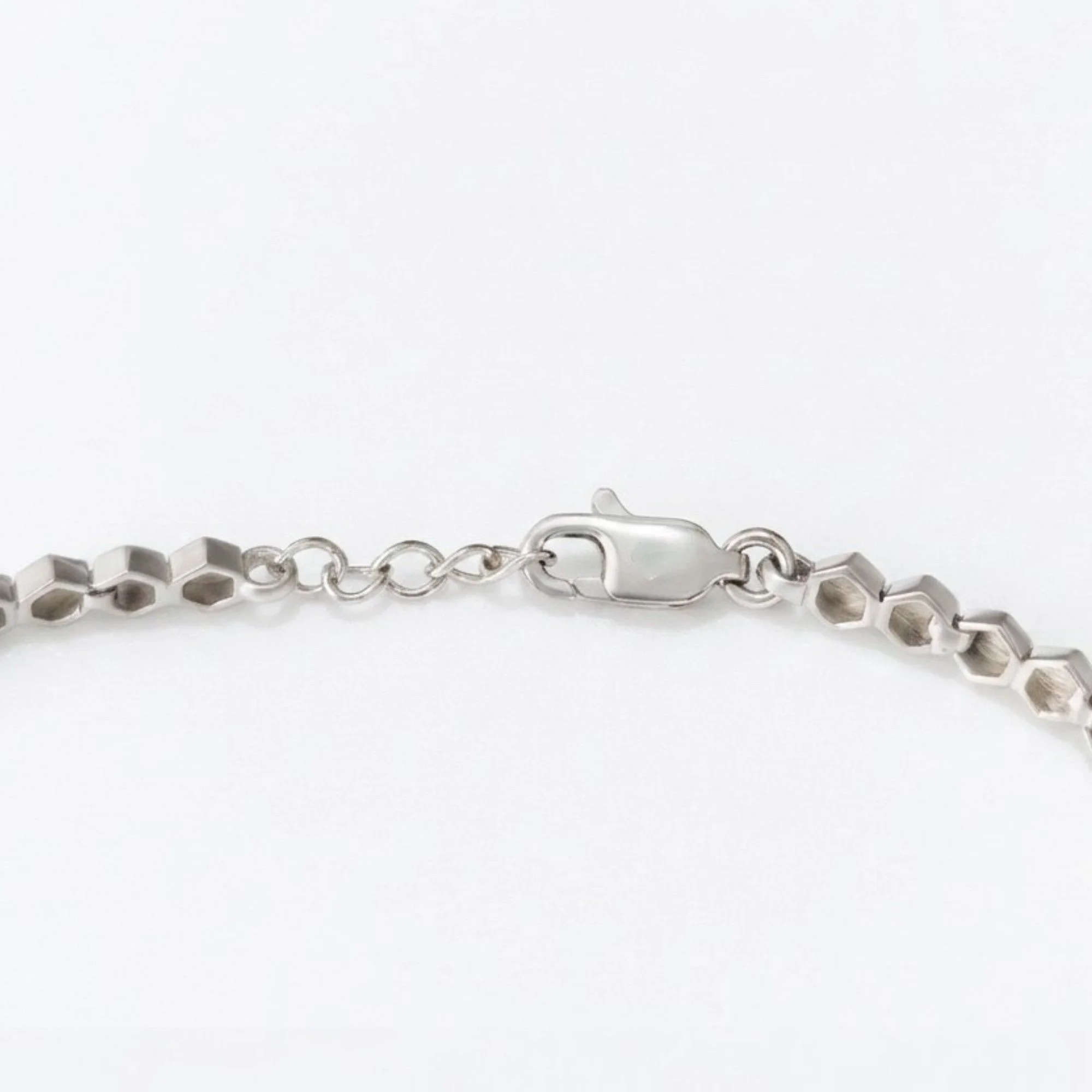 Silver Hexagon Color Block Bracelet - Image 4
