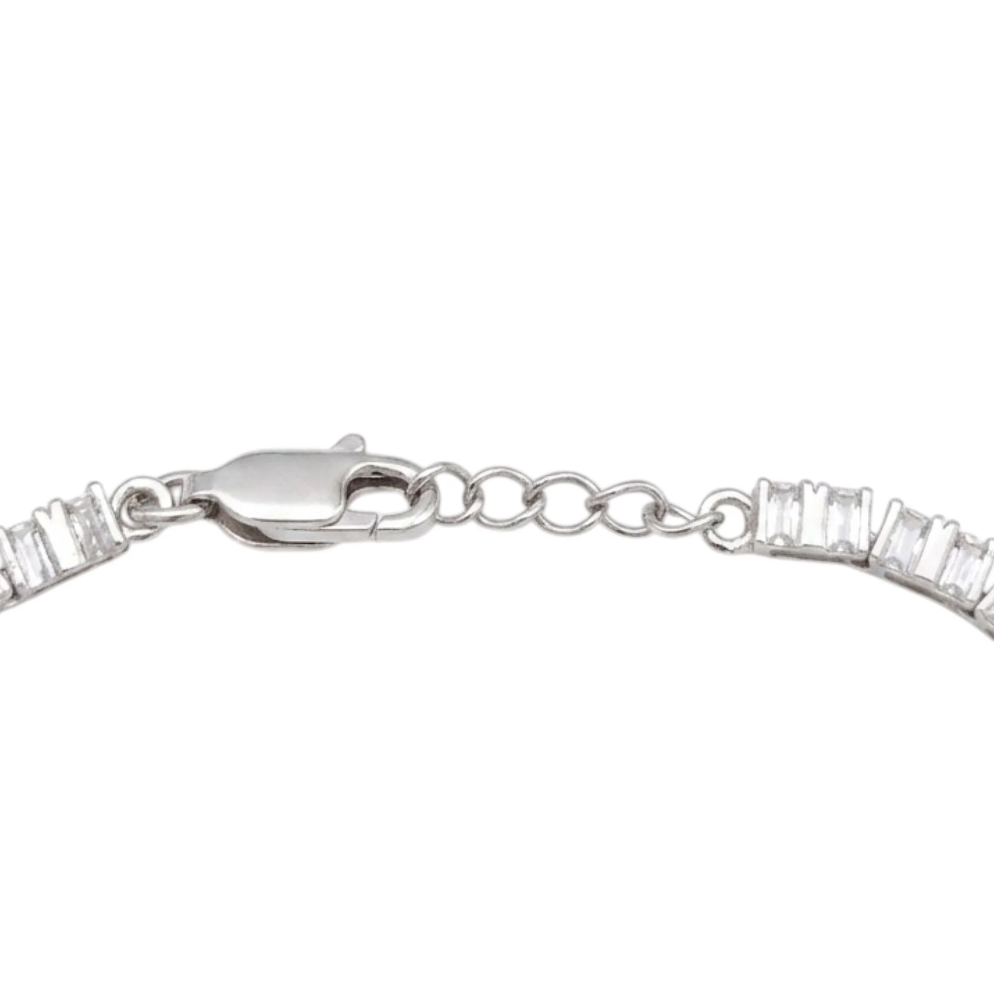 Silver Modern Hexagon Shimmer Bracelet - Image 4