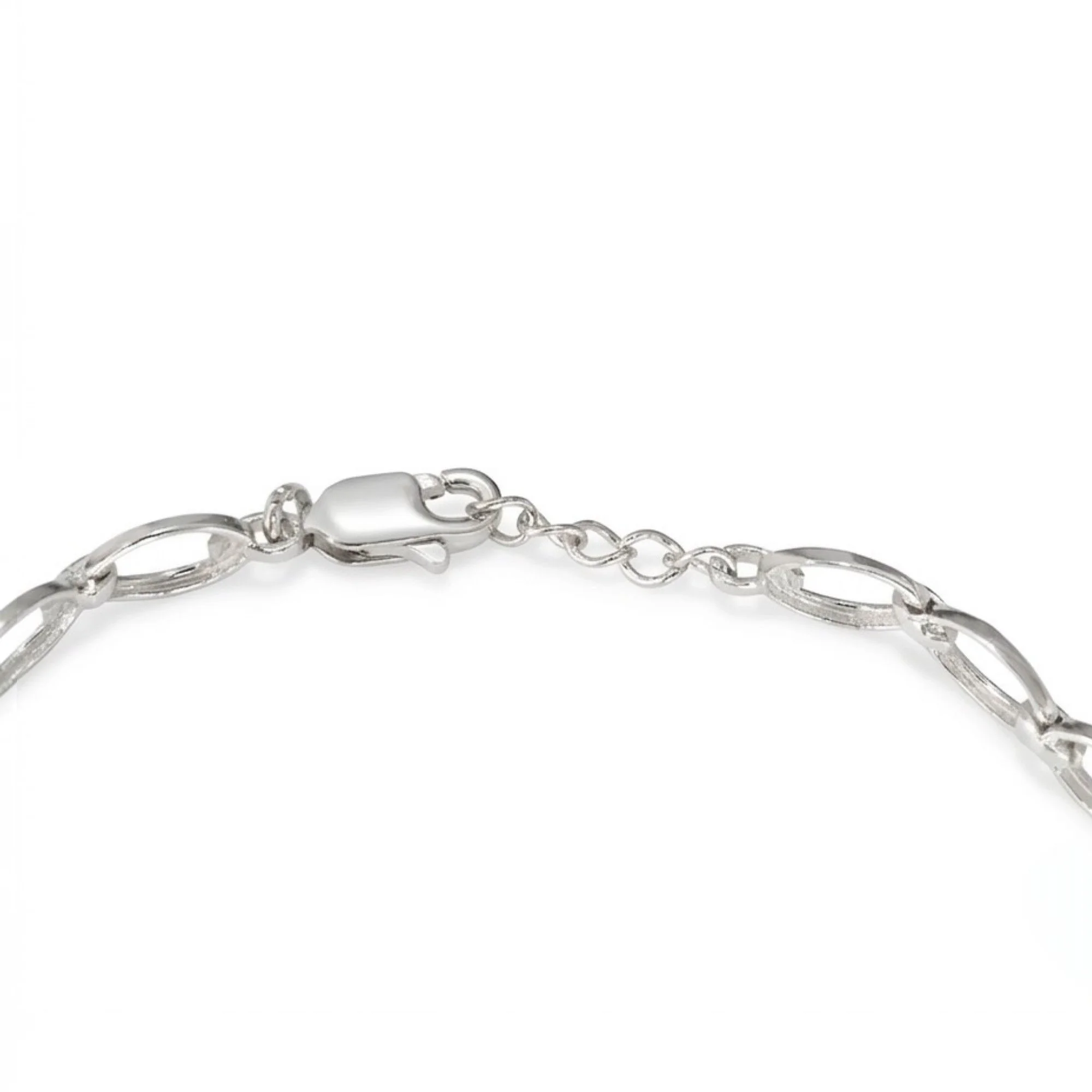 Silver Classic Green Sparkle Bracelet - Image 4