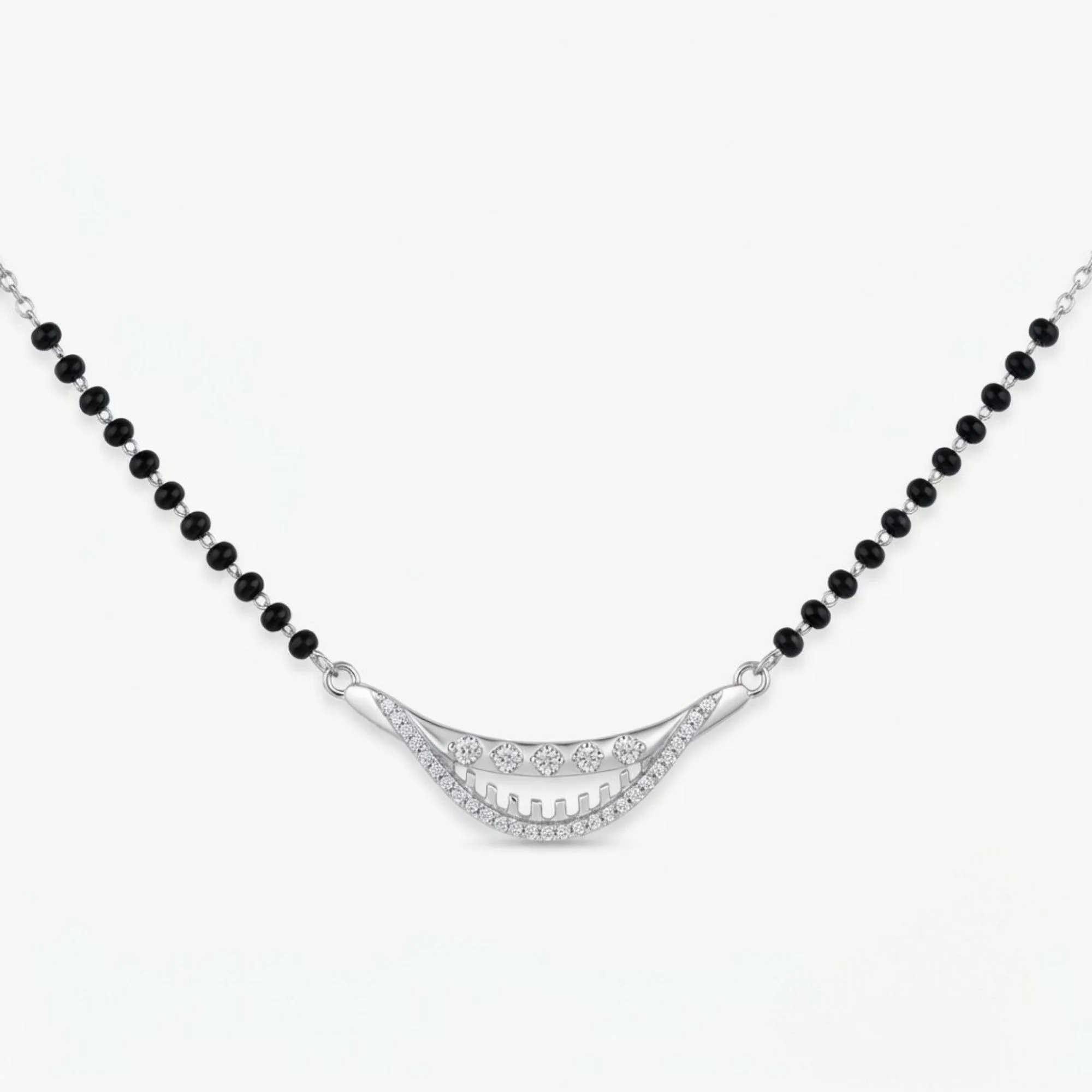Silver Chic Wave Grace Mangalsutra
