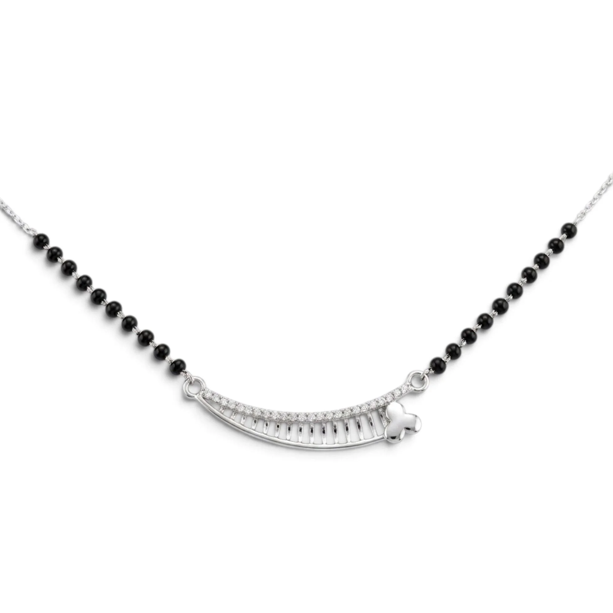 Silver Laddered Luxe Bar Mangalsutra