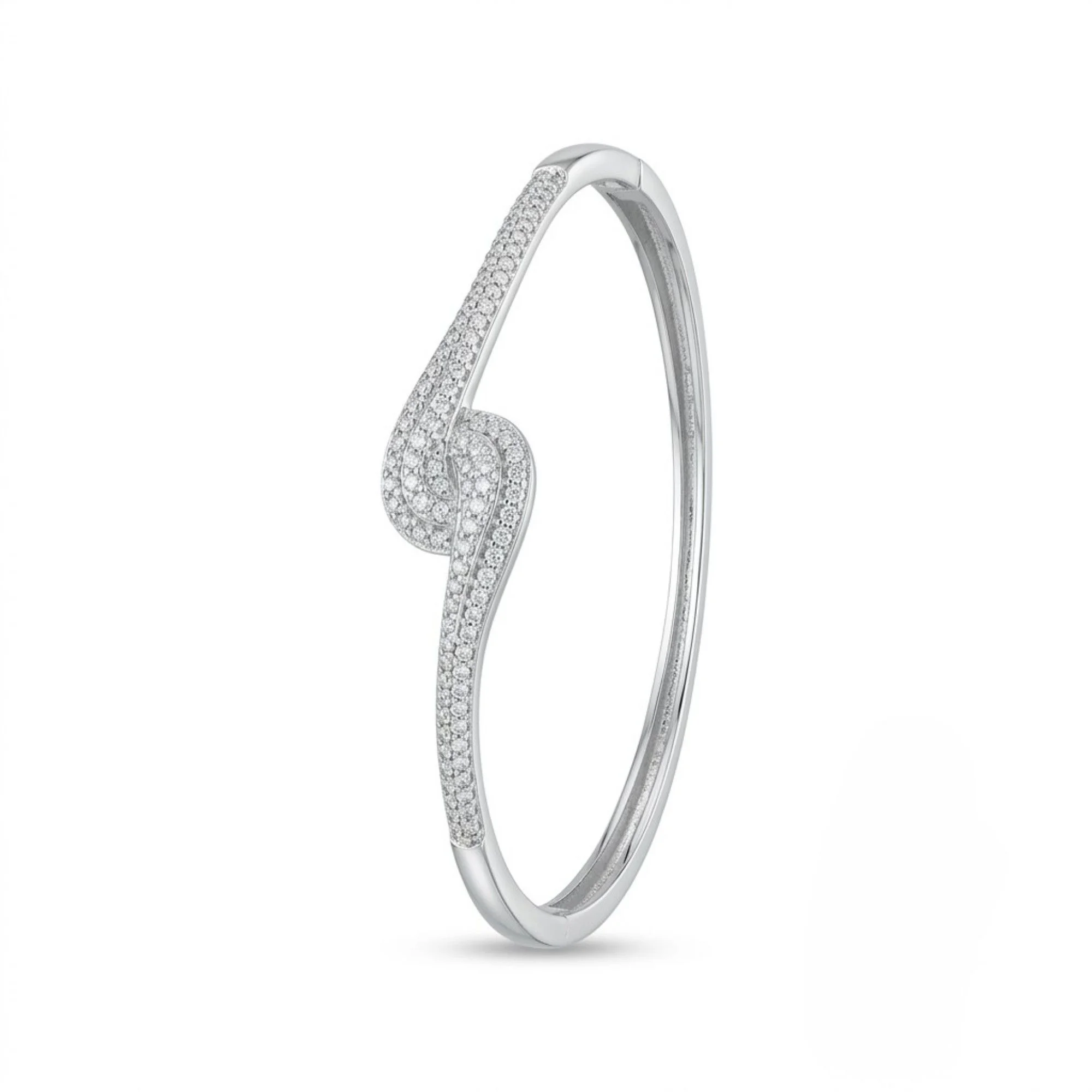 Silver Twisted Wave Kada - Image 3