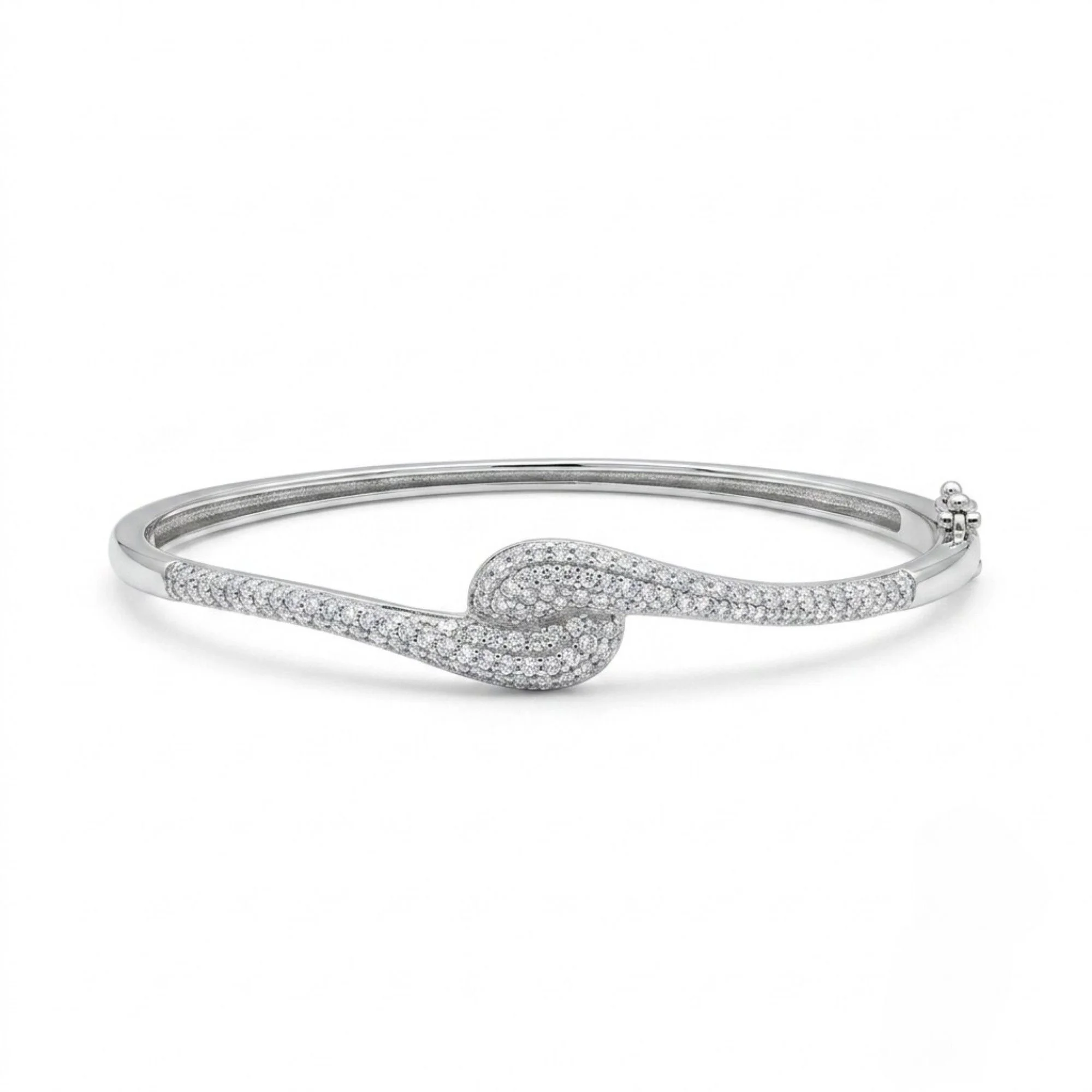 Silver Twisted Wave Kada