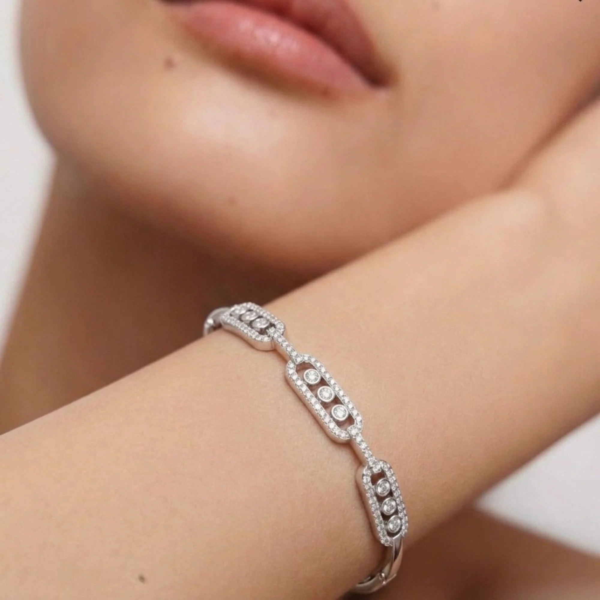 Silver Triple Bezel Kada - 2