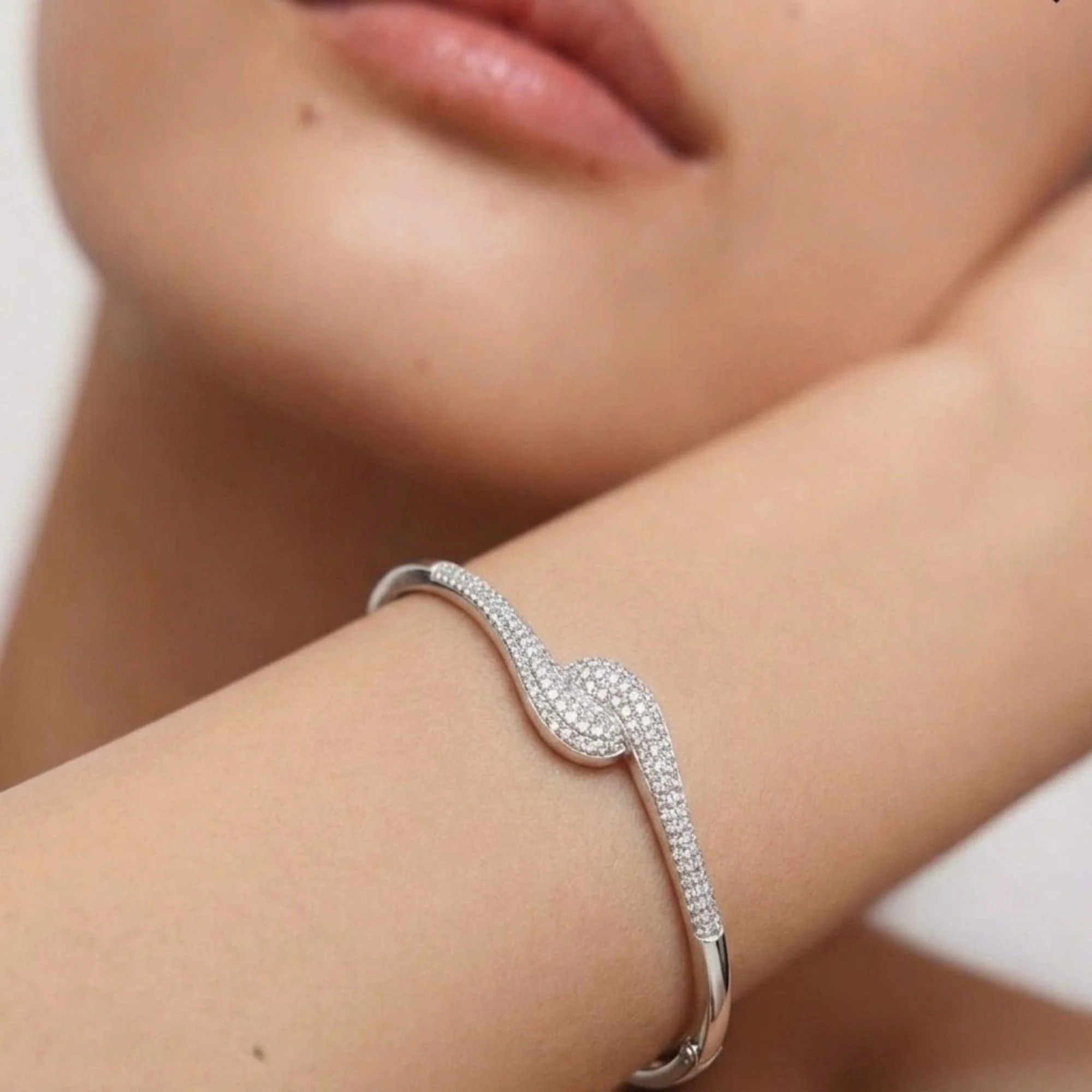 Silver Twisted Wave Kada - 2
