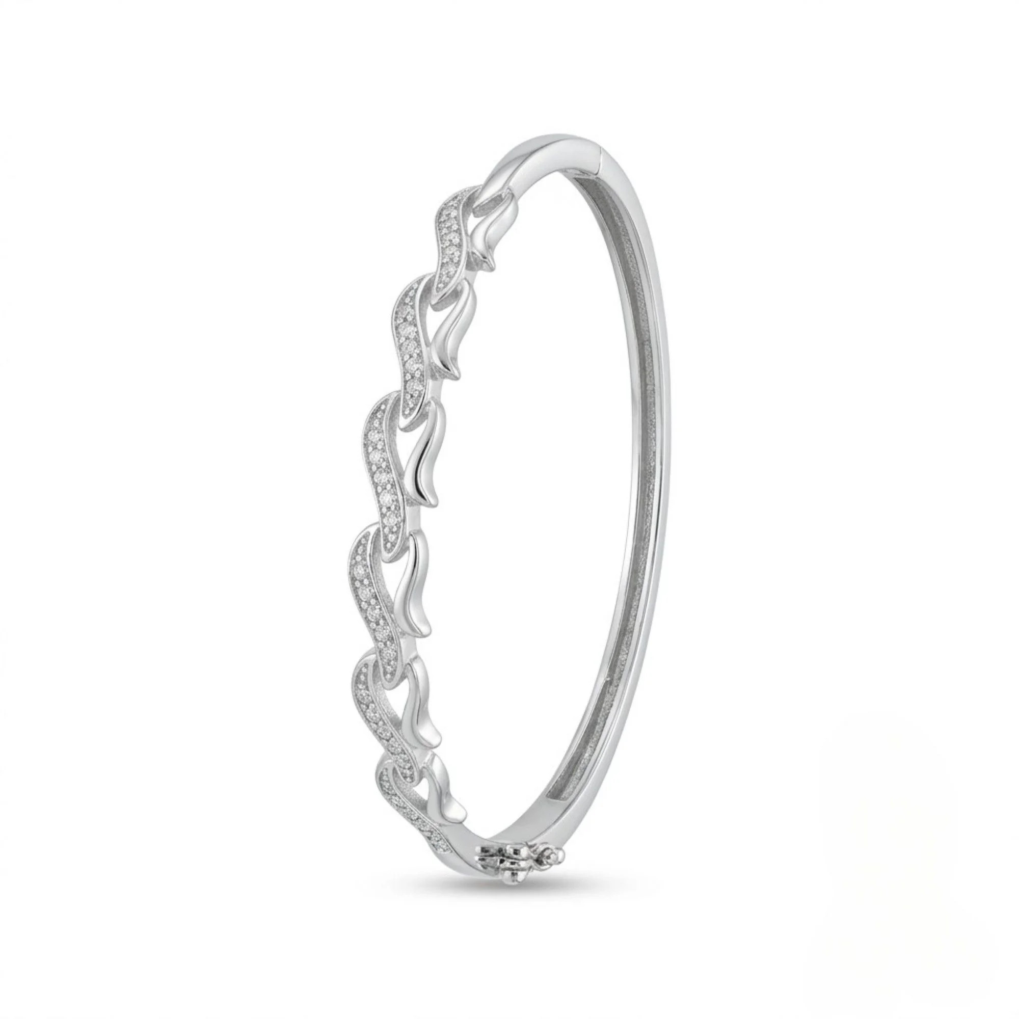 Silver Vine Wave Kada - Image 3