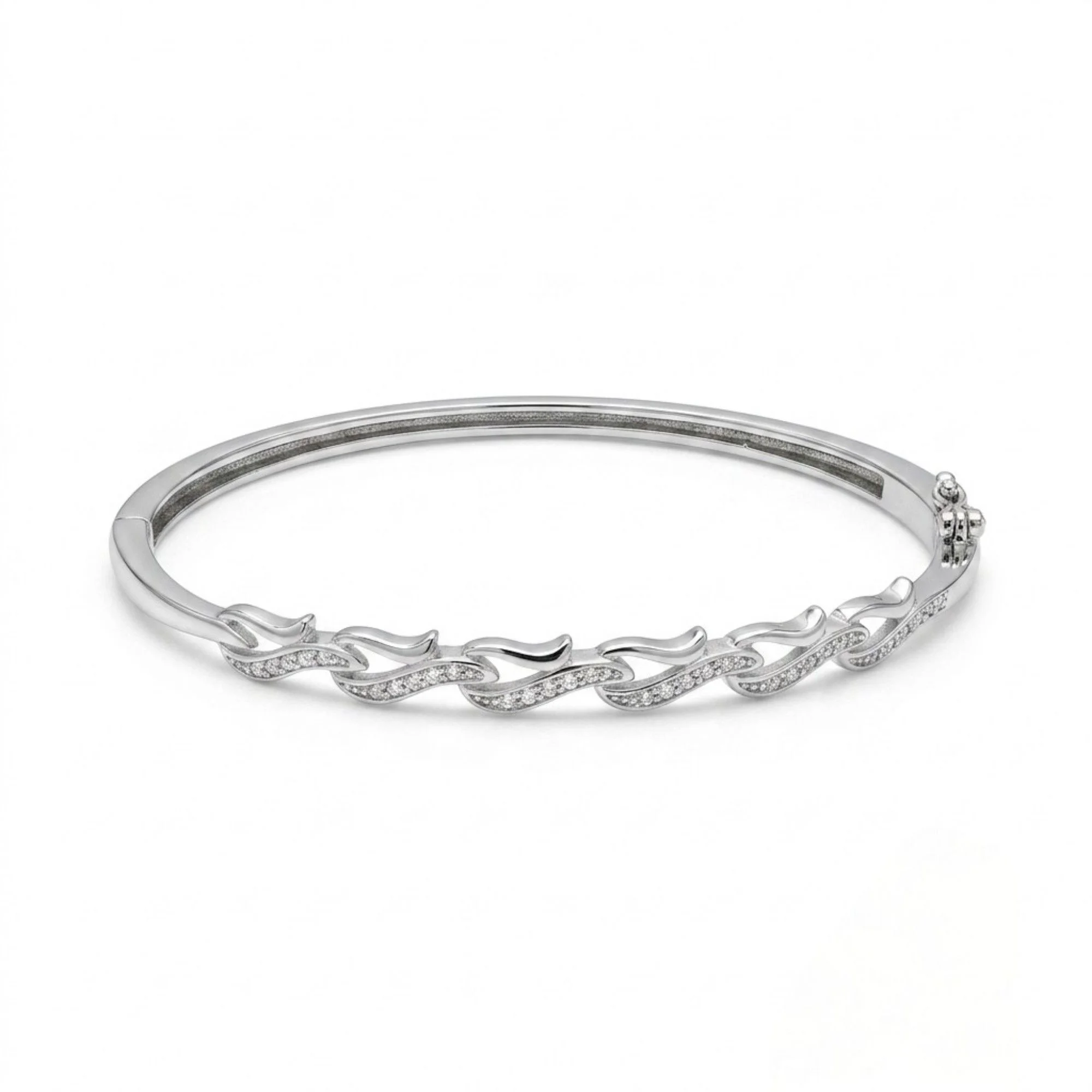 Silver Vine Wave Kada