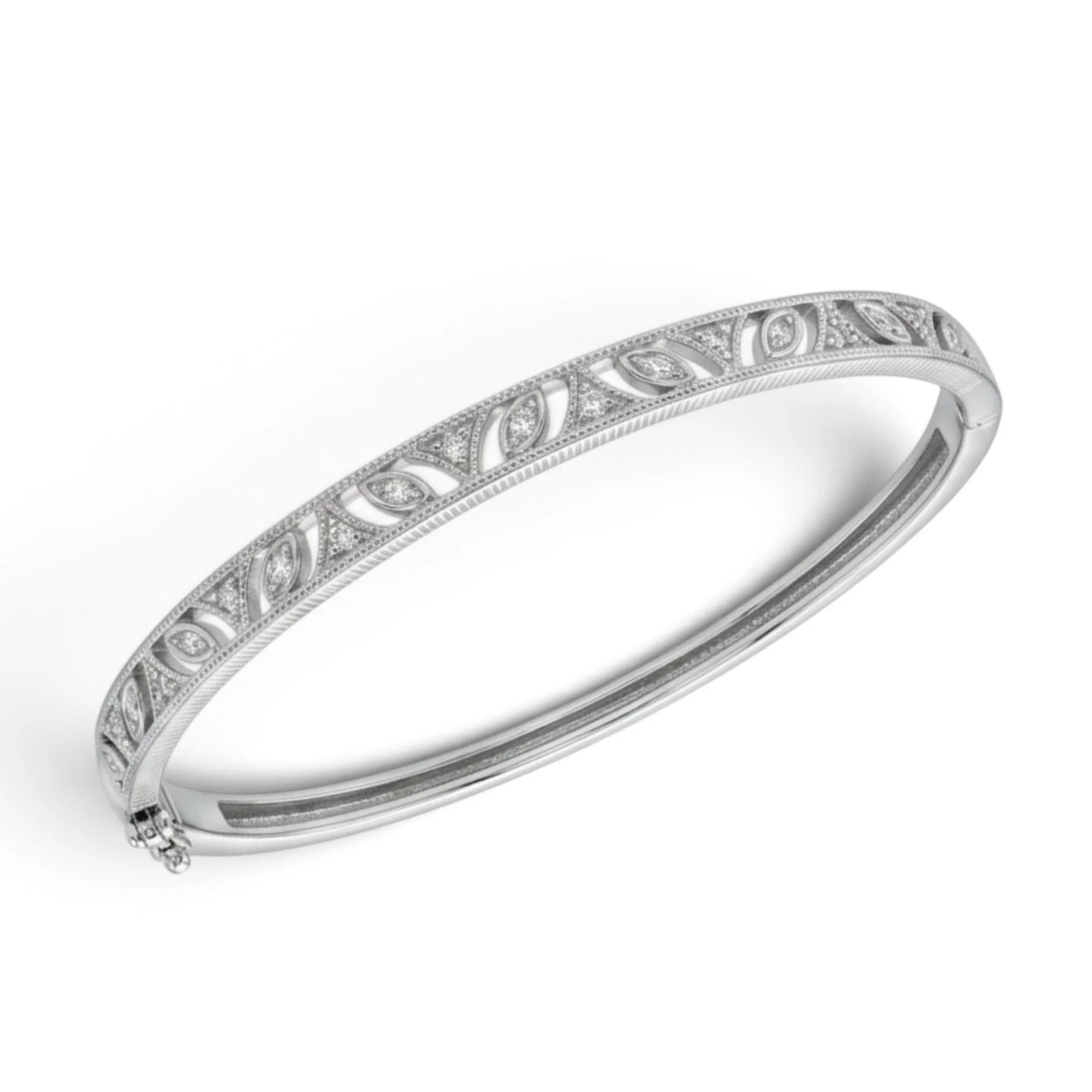 Silver Petal Carved Kada - Image 3