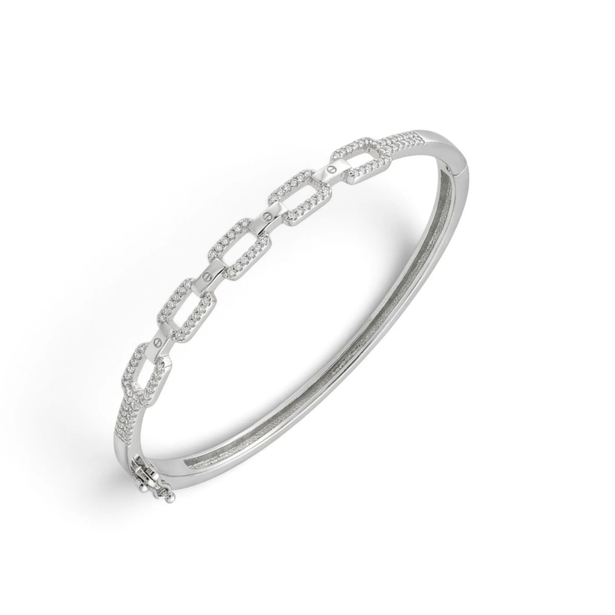 Silver Paperclip Chain Kada - Image 3