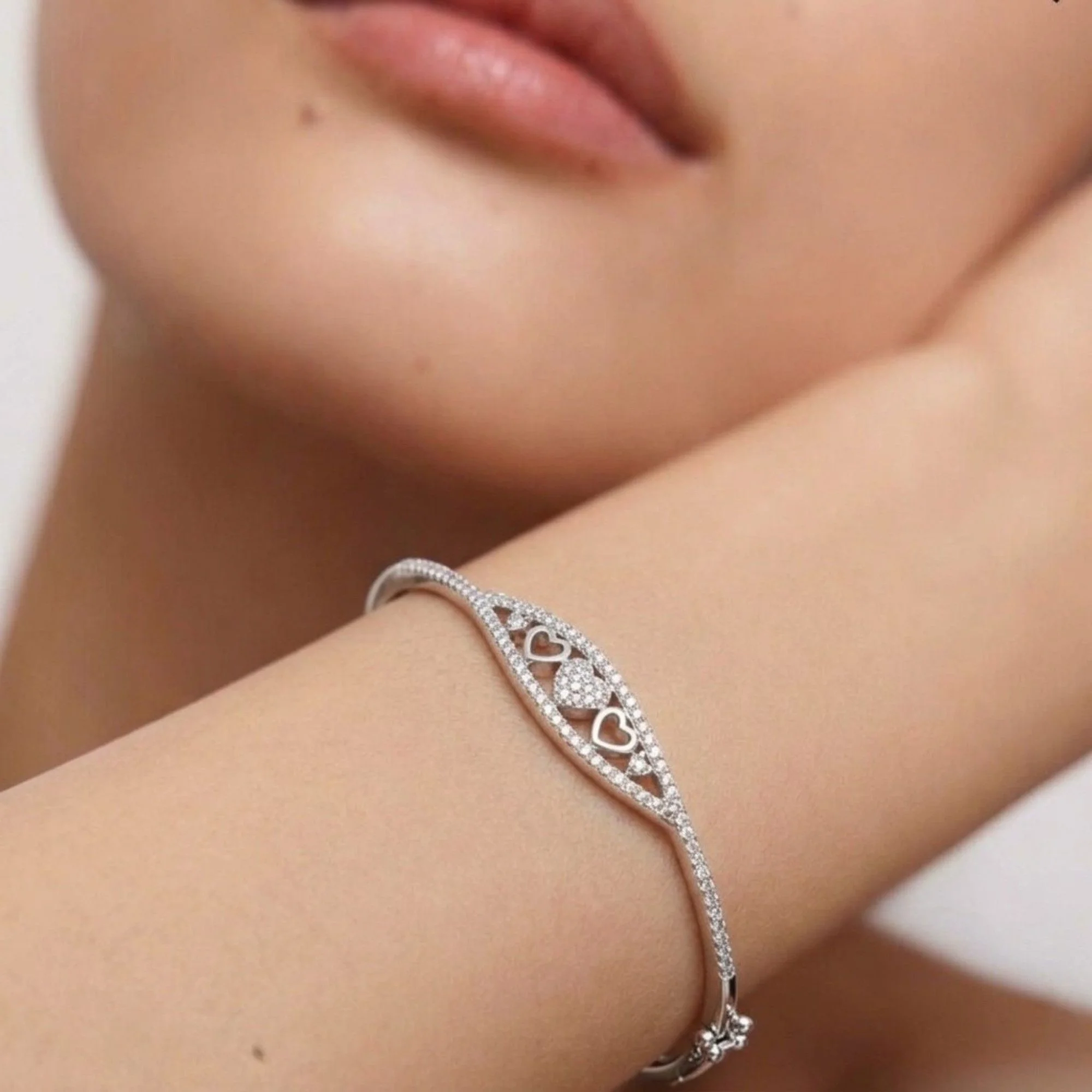 Silver Eye Heart Kada - 2